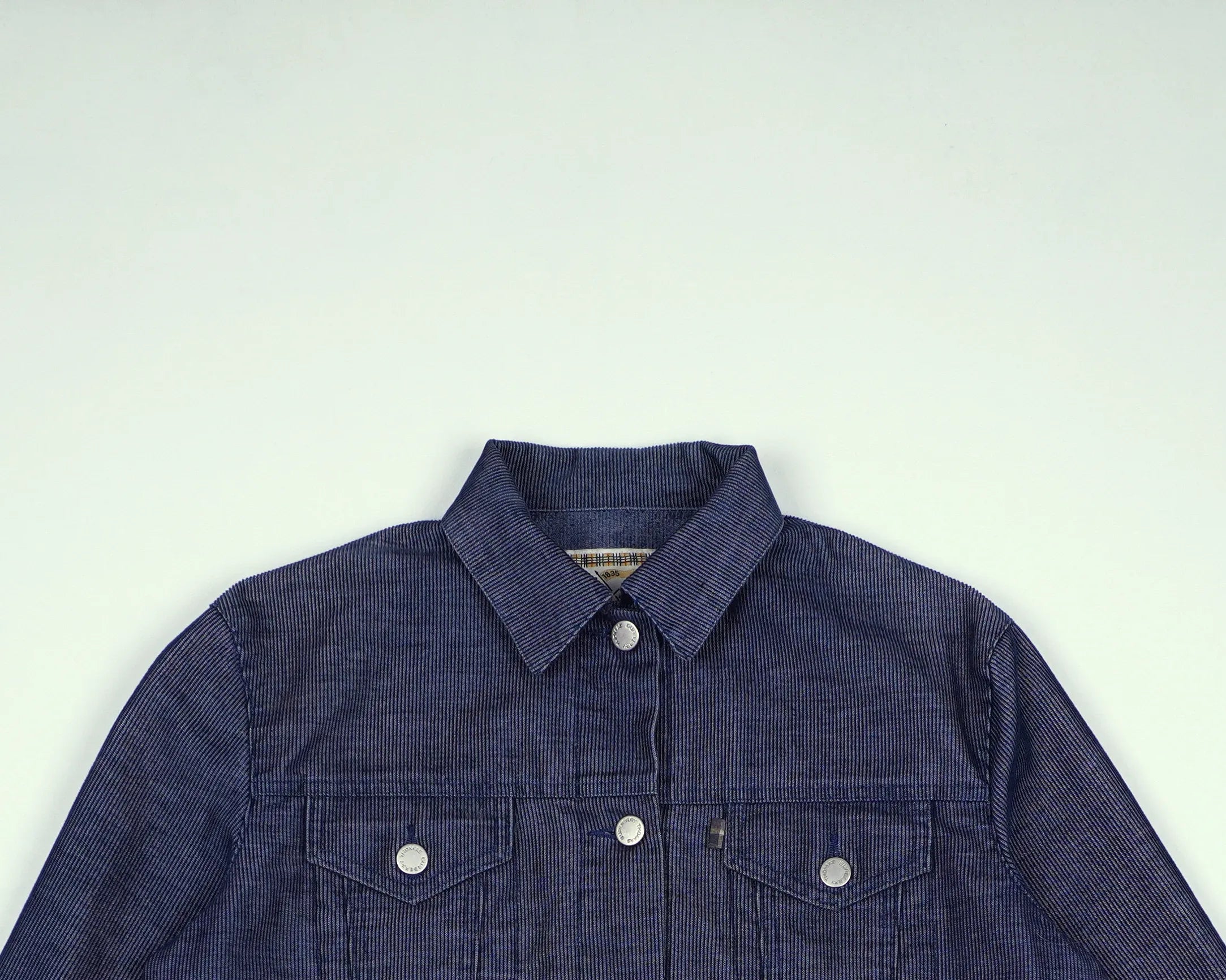 Burberry Blue Cropped jacket S Corduroy