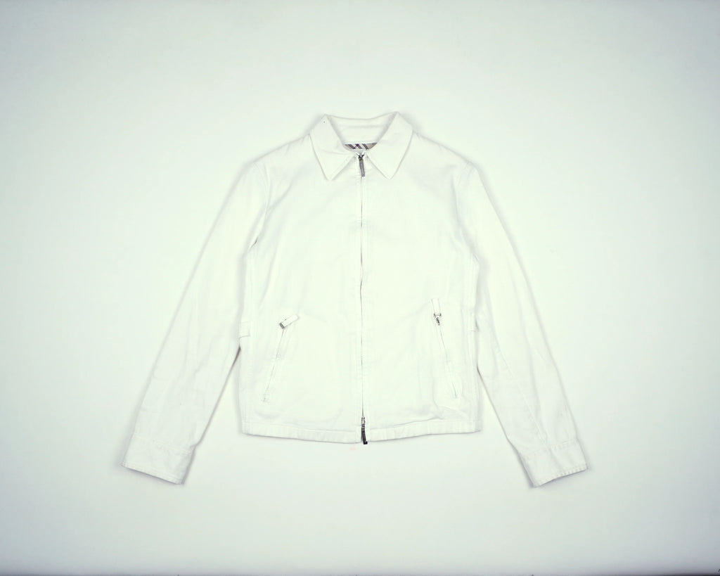 Burberry White Jacket 3XS Cotton