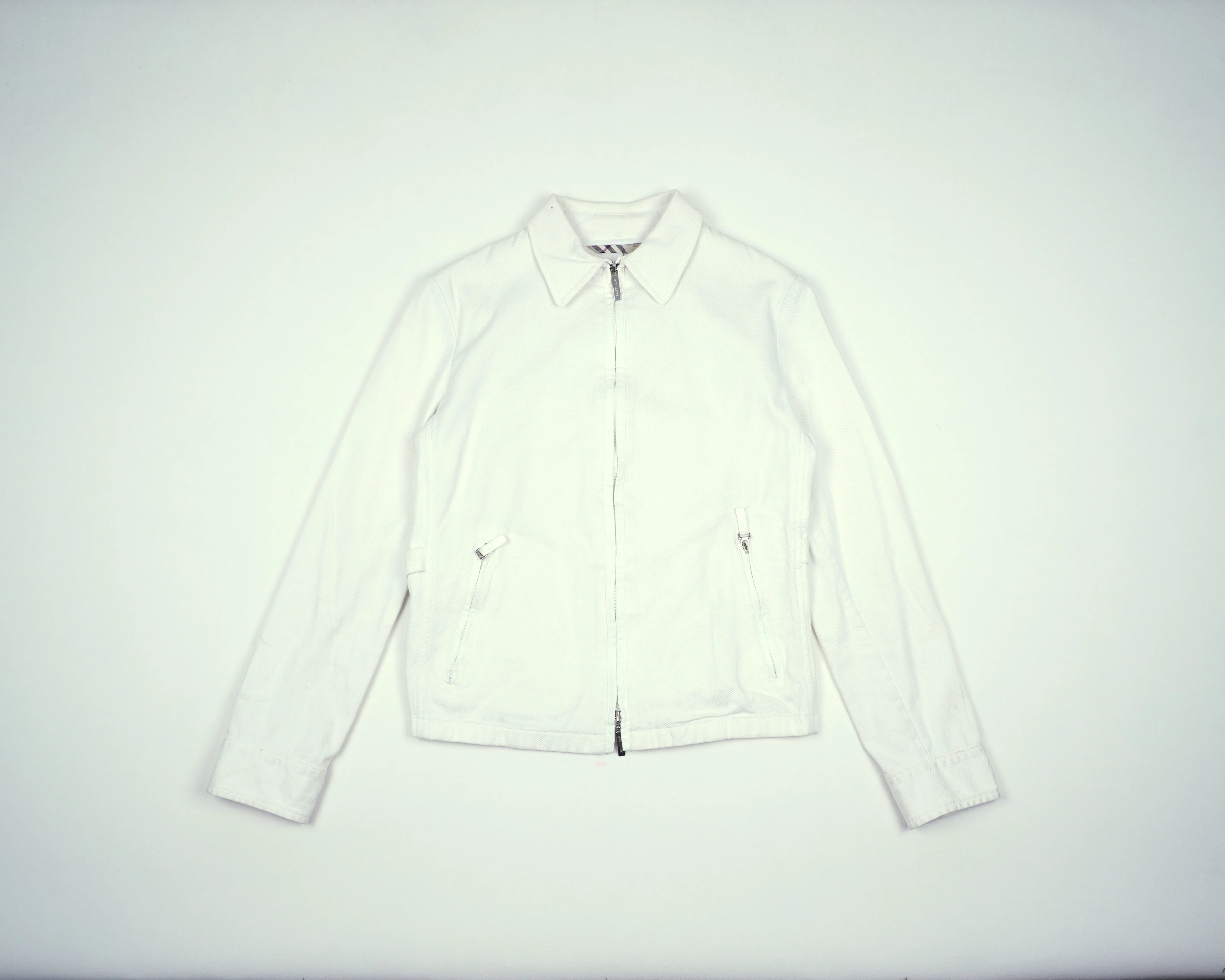 Burberry White Jacket 3XS Cotton