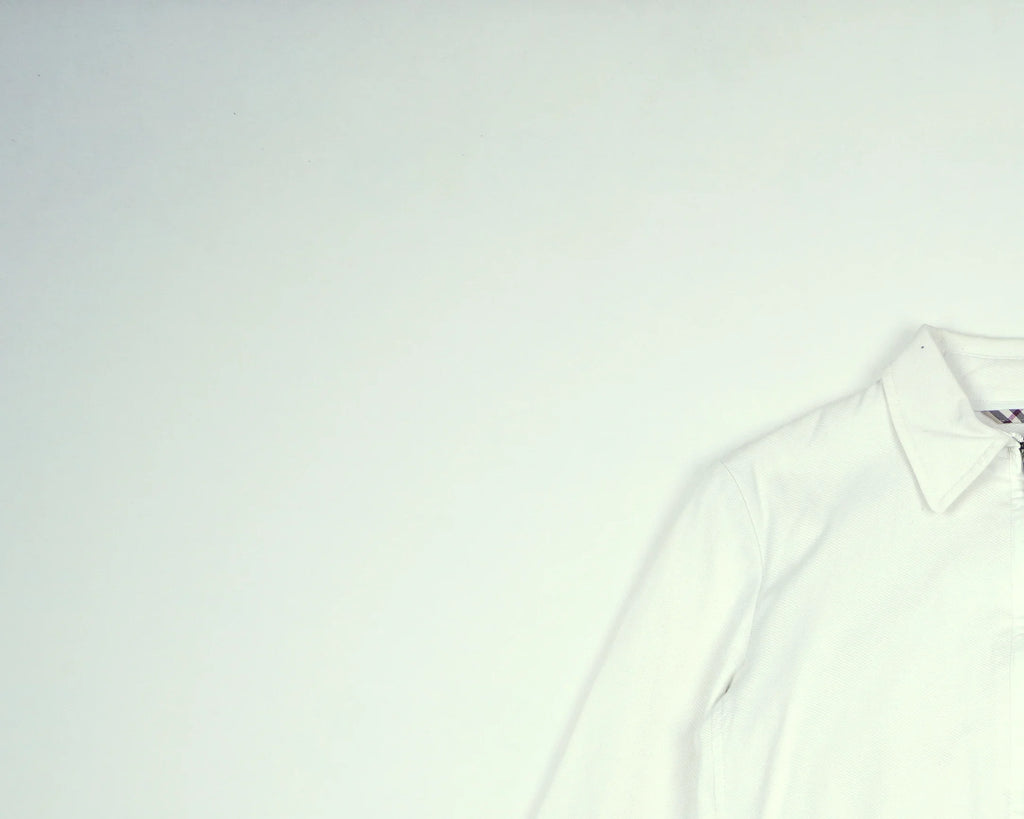 Burberry White Jacket 3XS Cotton