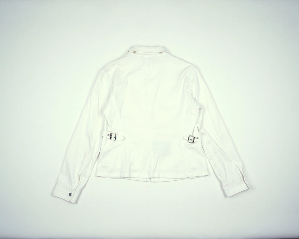 Burberry White Jacket 3XS Cotton