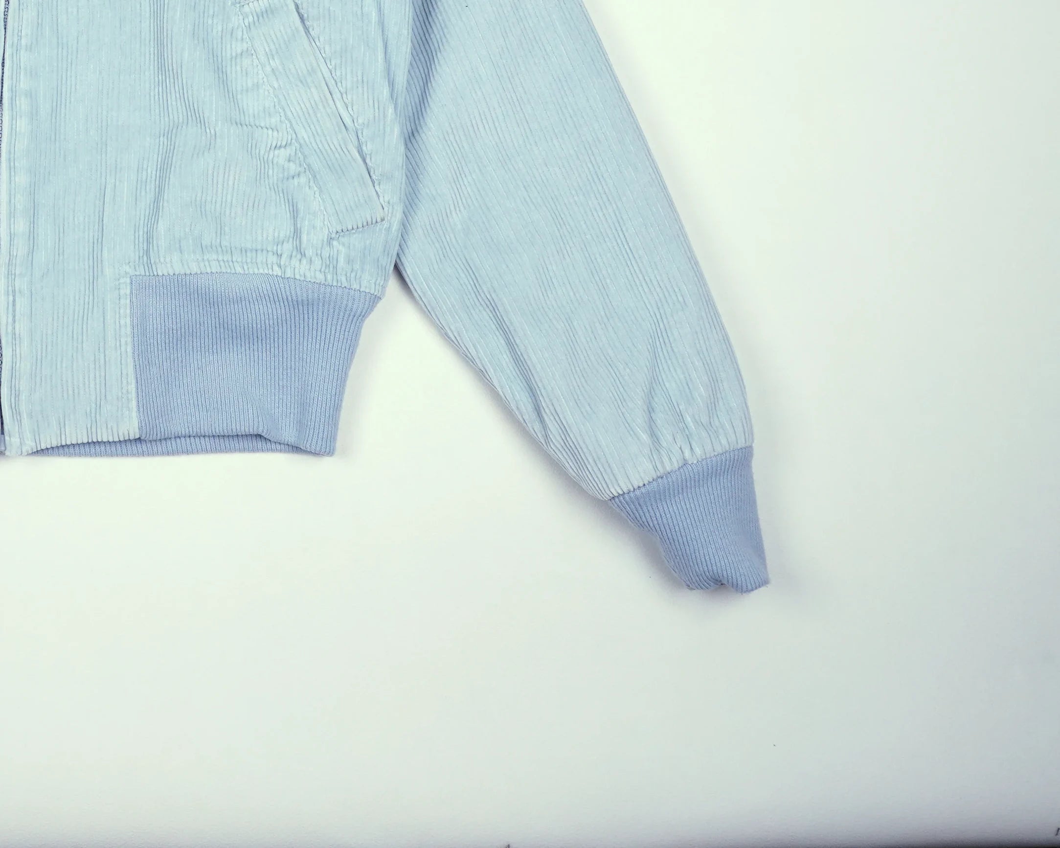 Burberry Blue Bomber Jacket S Corduroy