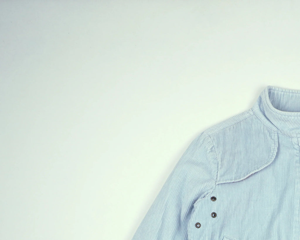 Burberry Blue Bomber Jacket S Corduroy