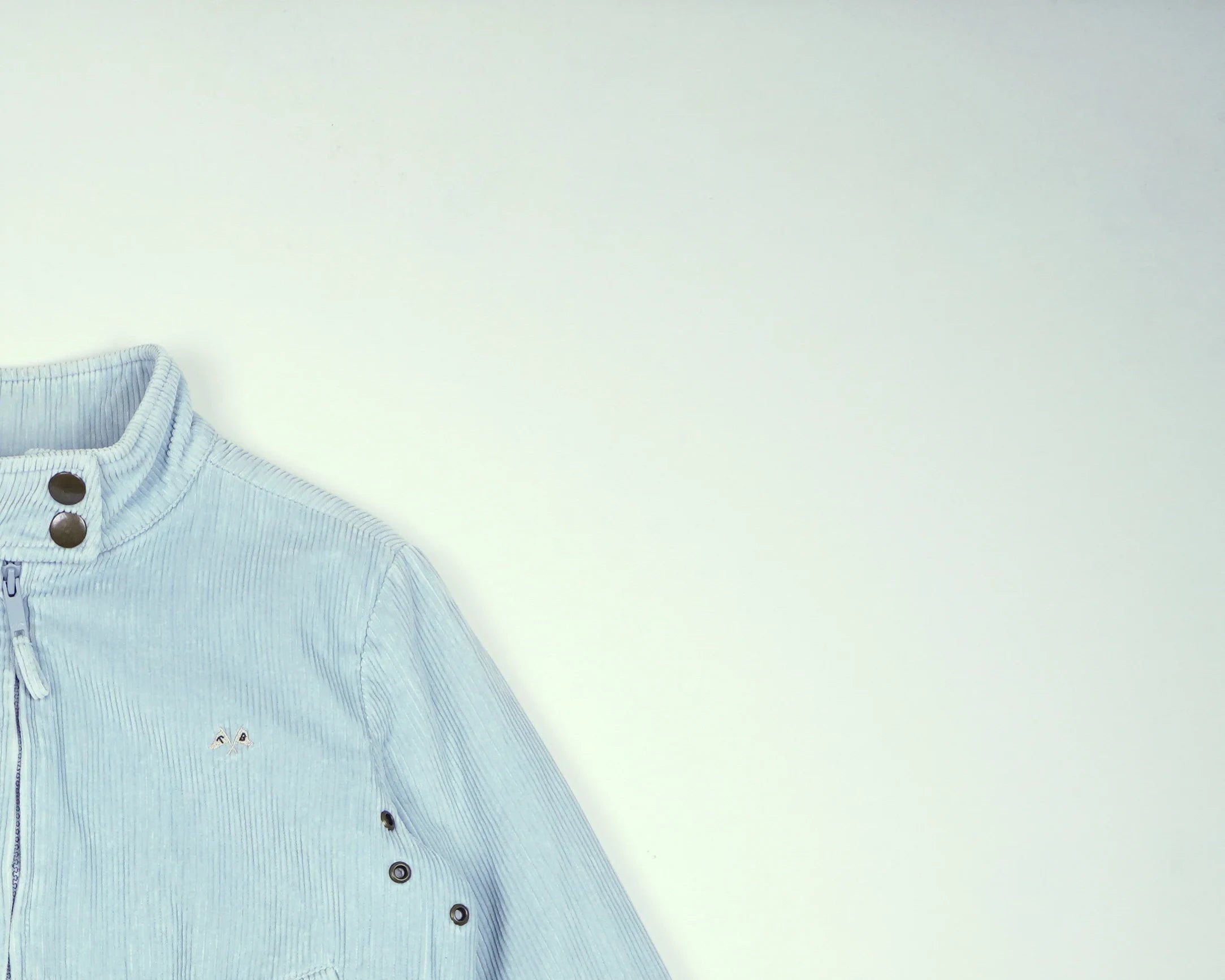 Burberry Blue Bomber Jacket S Corduroy