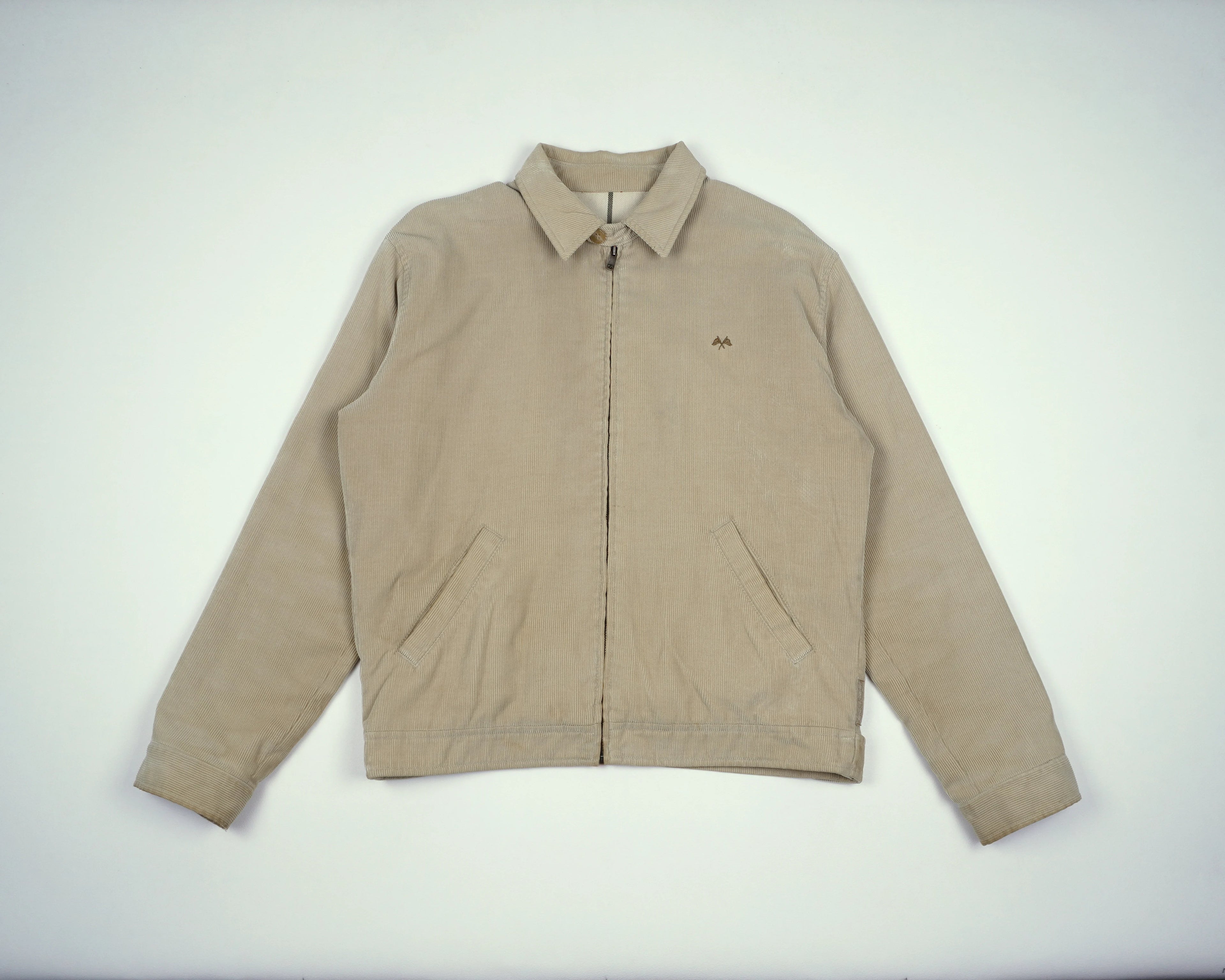 Burberry Beige Jacket M Corduroy, Flannel