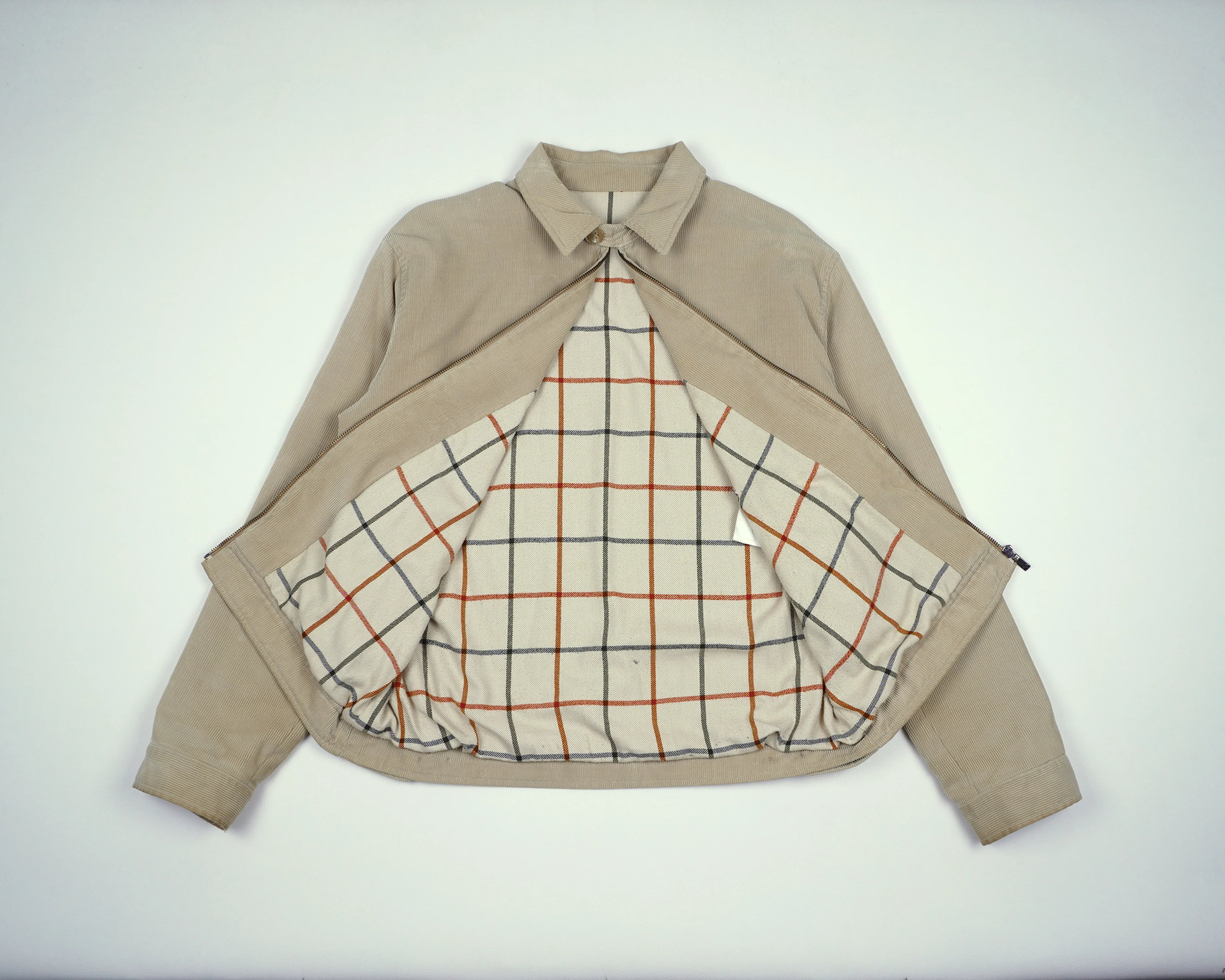 Burberry Beige Jacket M Corduroy, Flannel