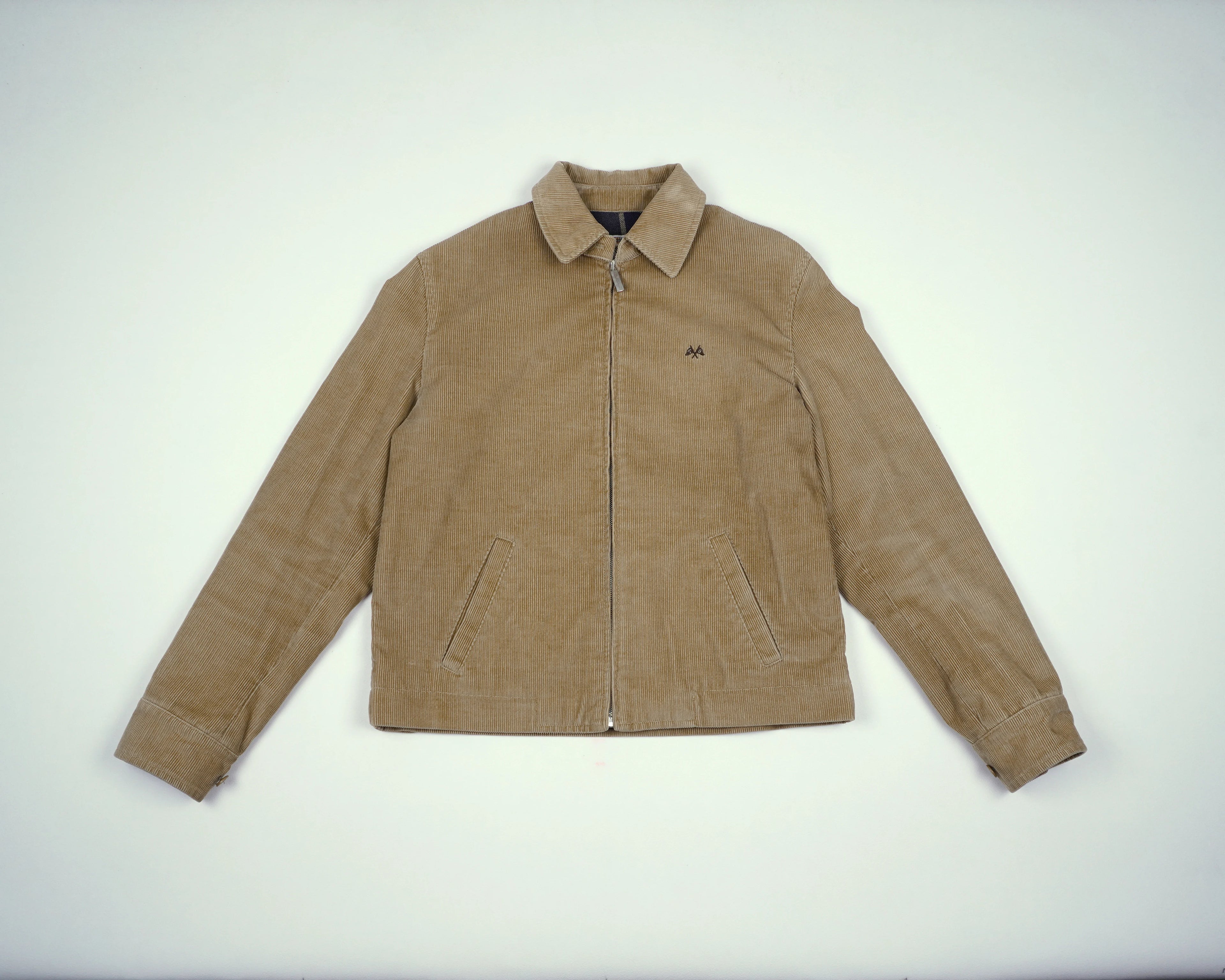 Burberry Beige Harrington Jacket S Corduroy, Flannel