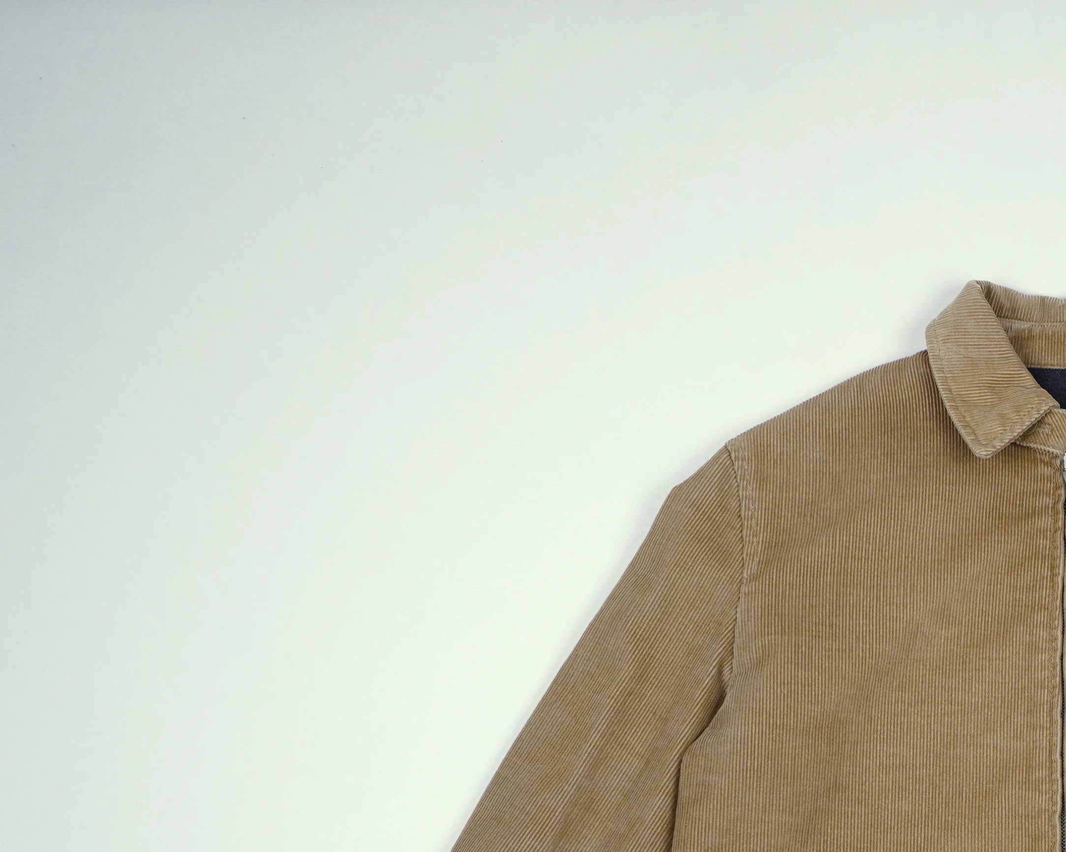 Burberry Beige Harrington Jacket S Corduroy, Flannel