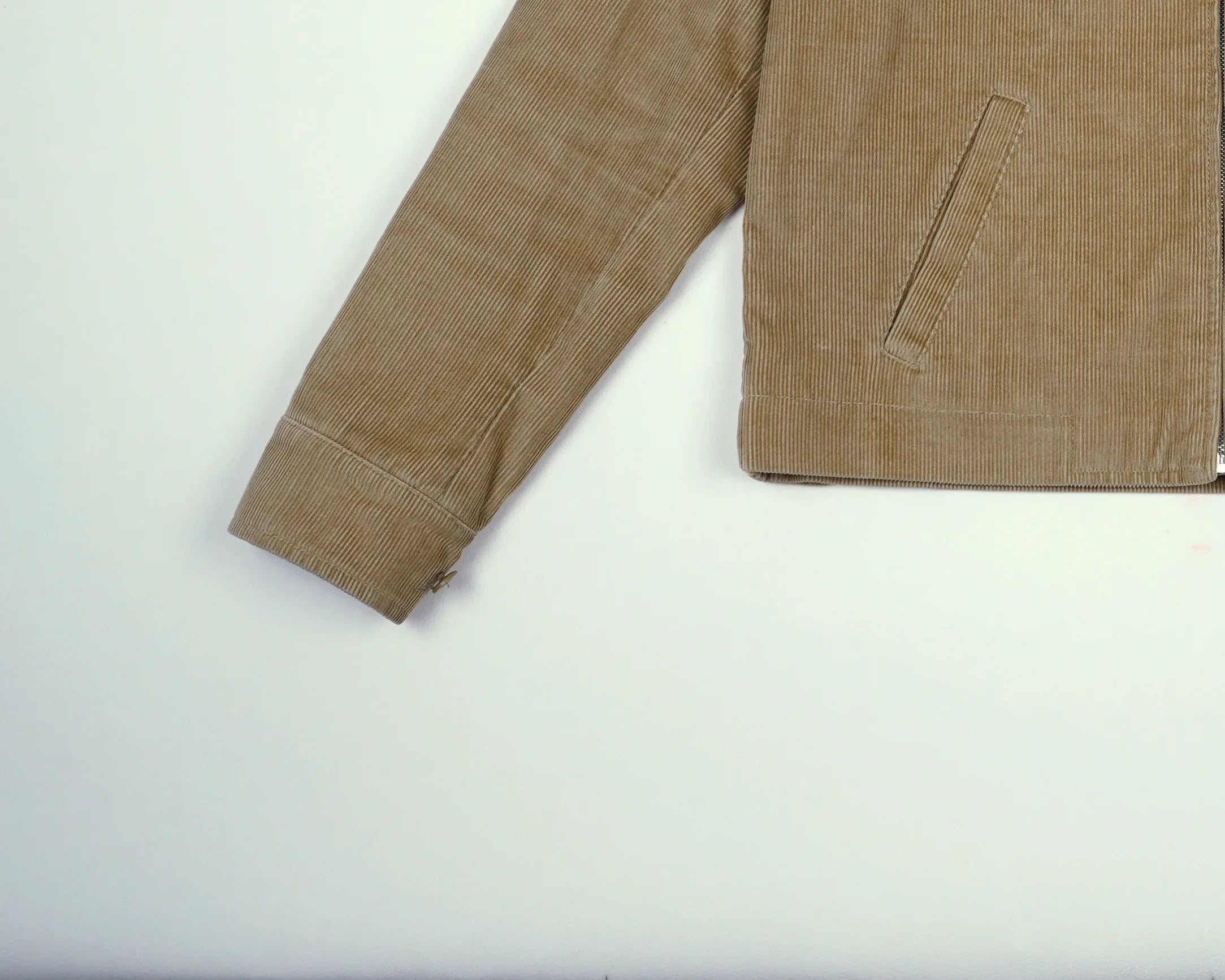 Burberry Beige Harrington Jacket S Corduroy, Flannel