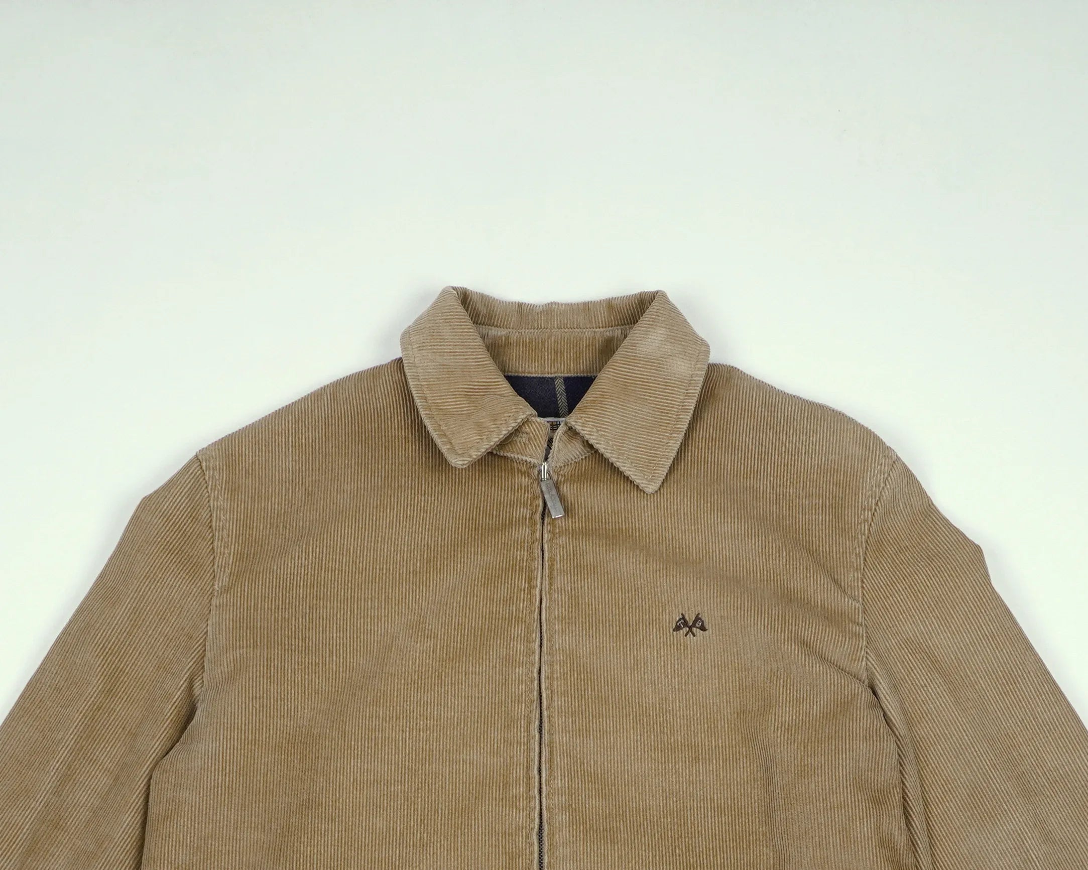 Burberry Beige Harrington Jacket S Corduroy, Flannel