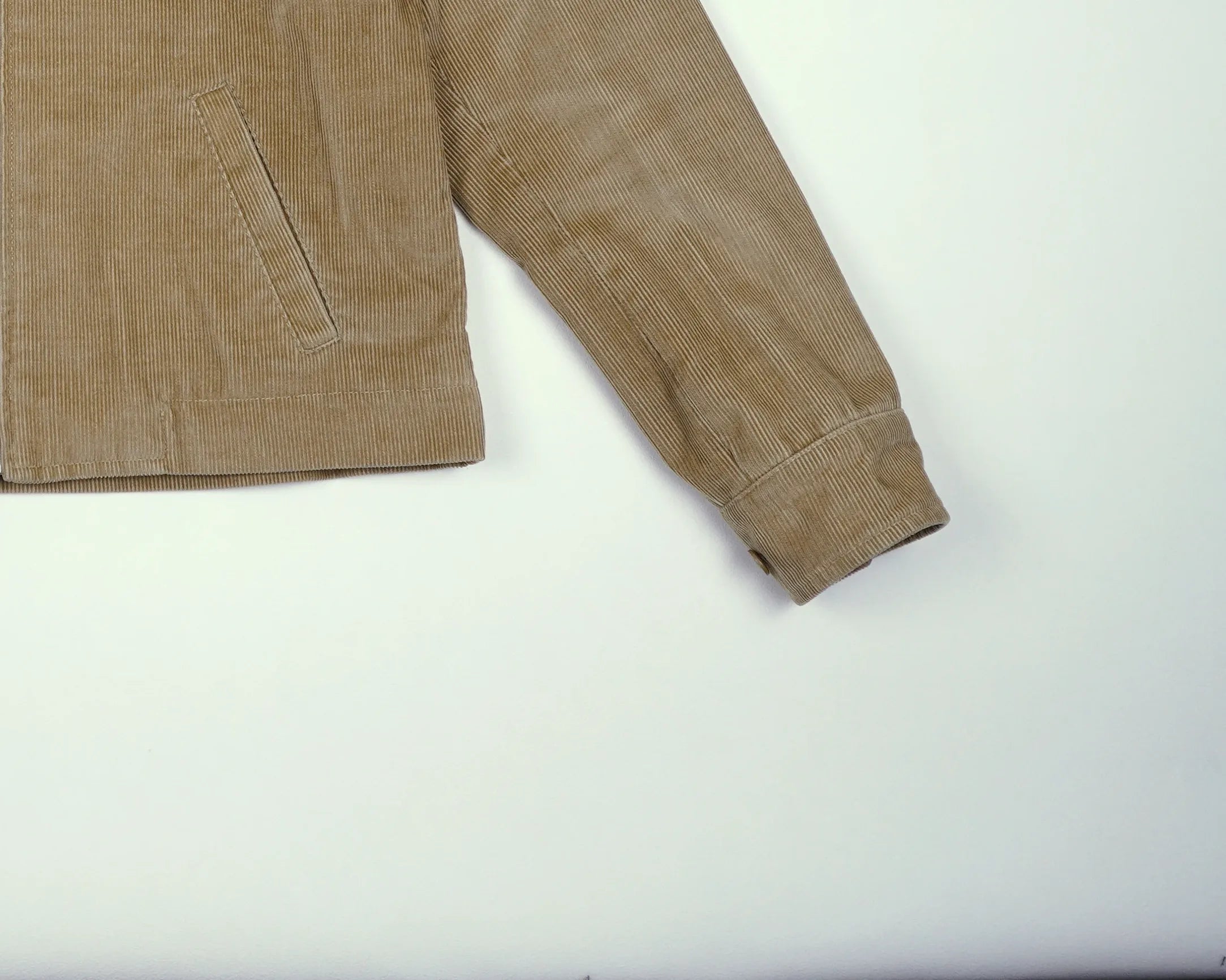 Burberry Beige Harrington Jacket S Corduroy, Flannel