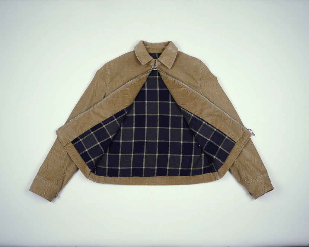 Burberry Beige Harrington Jacket S Corduroy, Flannel