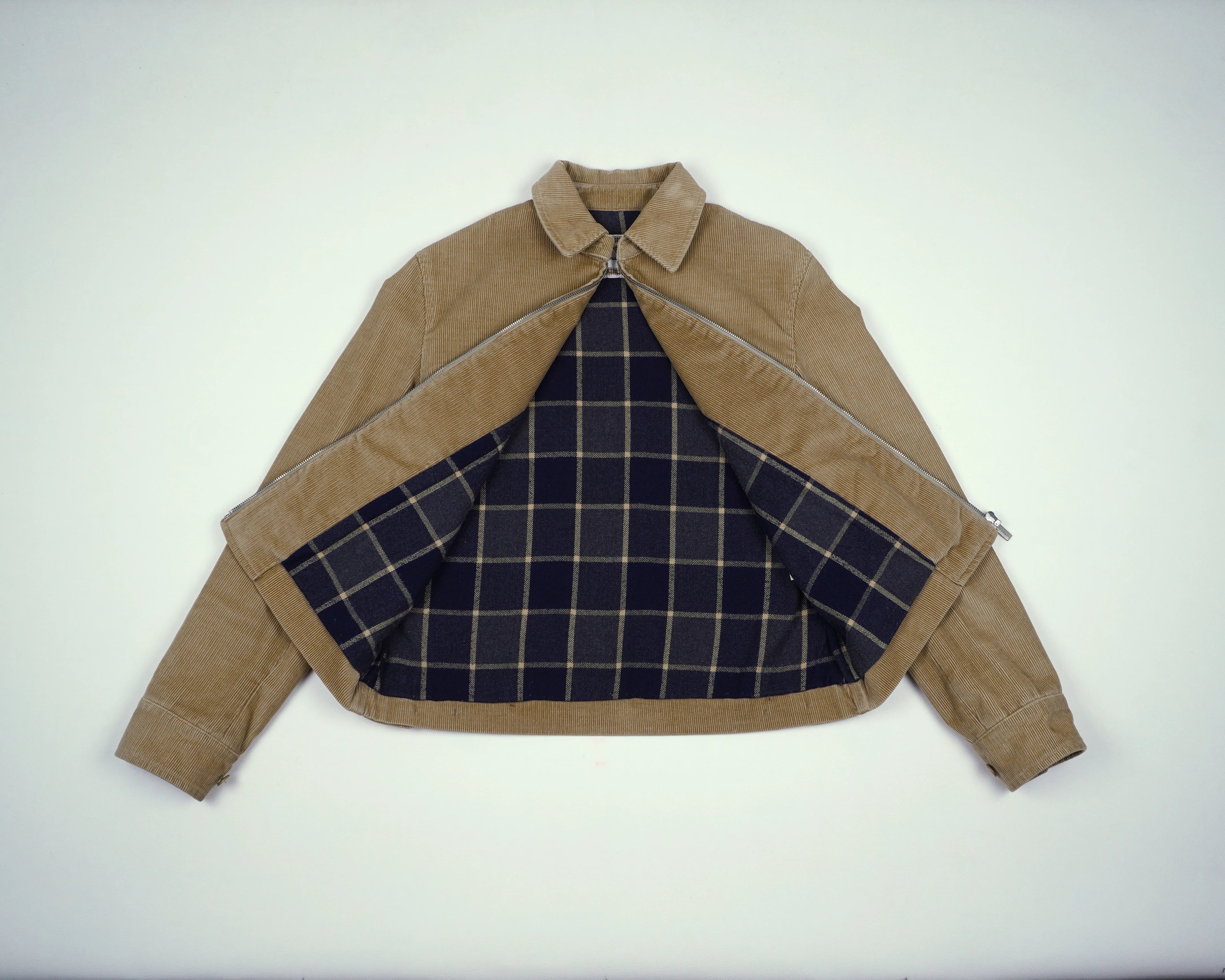 Burberry Beige Harrington Jacket S Corduroy, Flannel