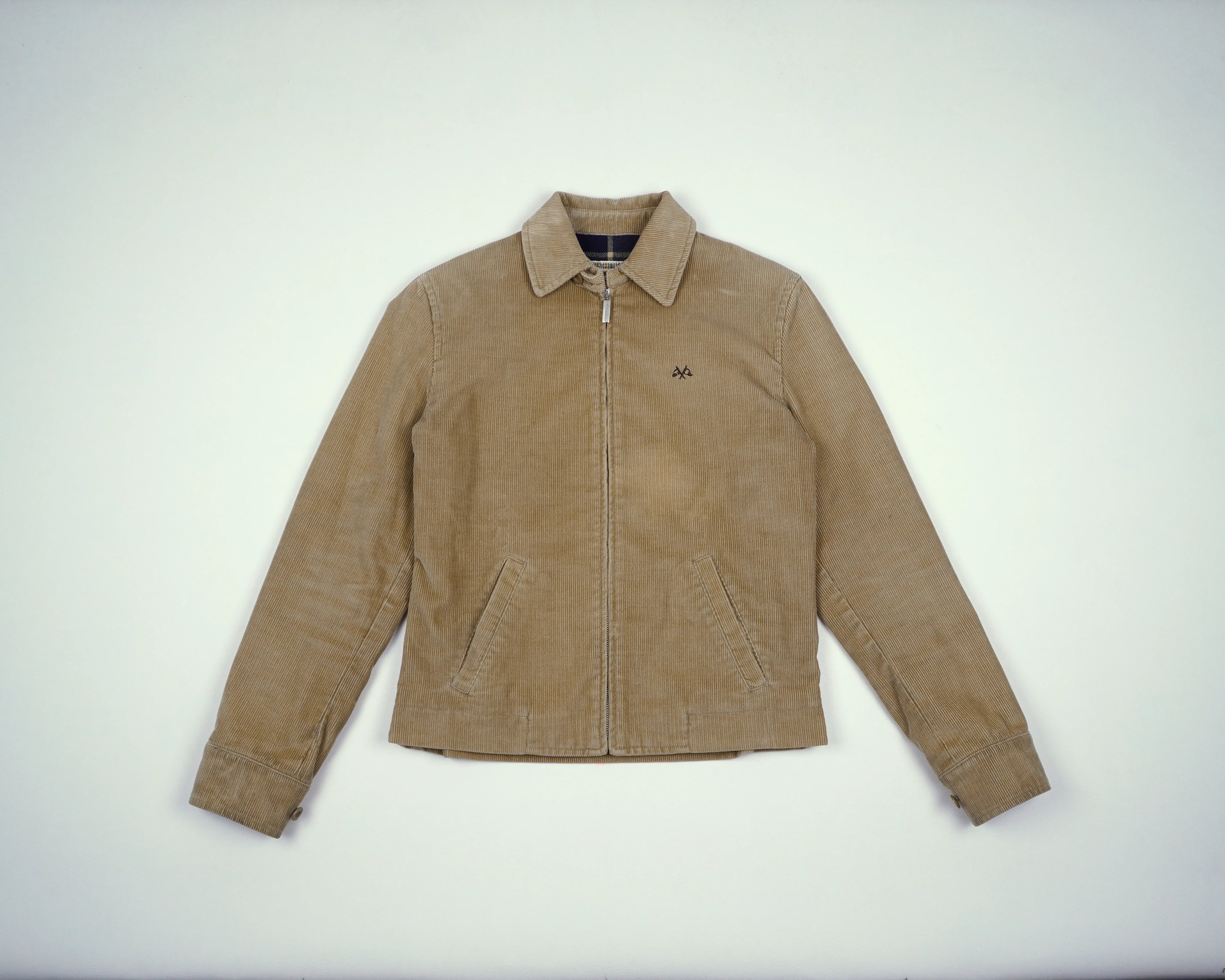 Burberry Beige Harrington Jacket 3XS Corduroy
