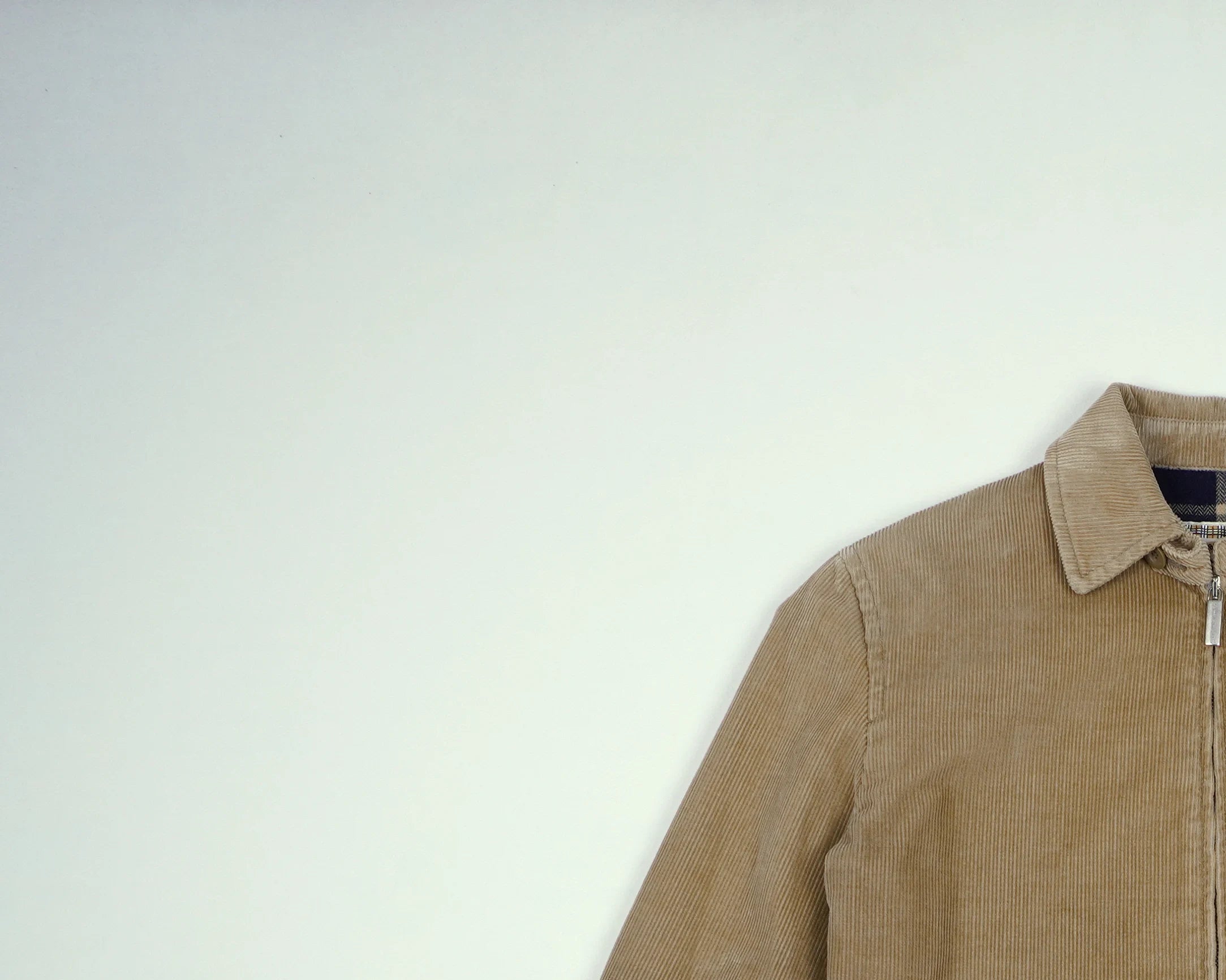 Burberry Beige Harrington Jacket 3XS Corduroy