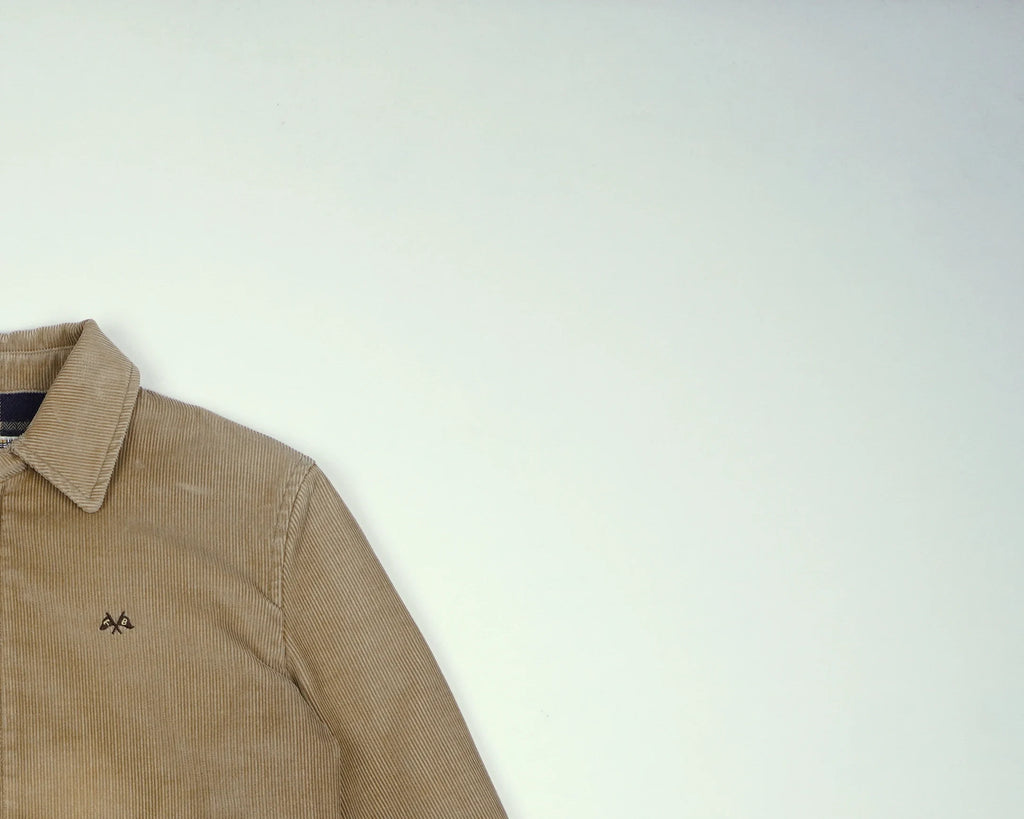 Burberry Beige Harrington Jacket 3XS Corduroy