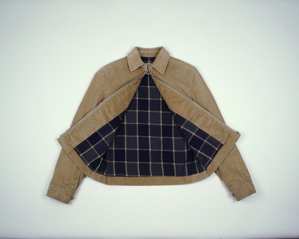 Burberry Beige Harrington Jacket 3XS Corduroy