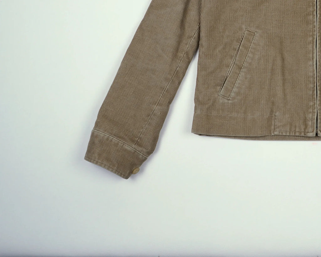 Burberry Brown Harrington Jacket XS Corduroy