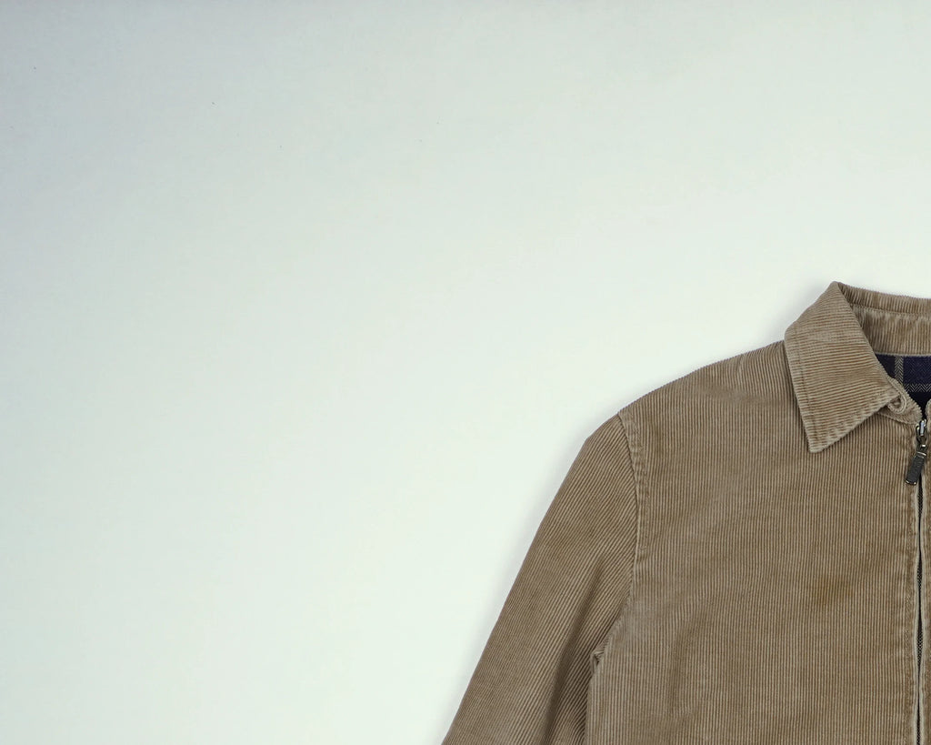 Burberry Brown Harrington Jacket XS Corduroy