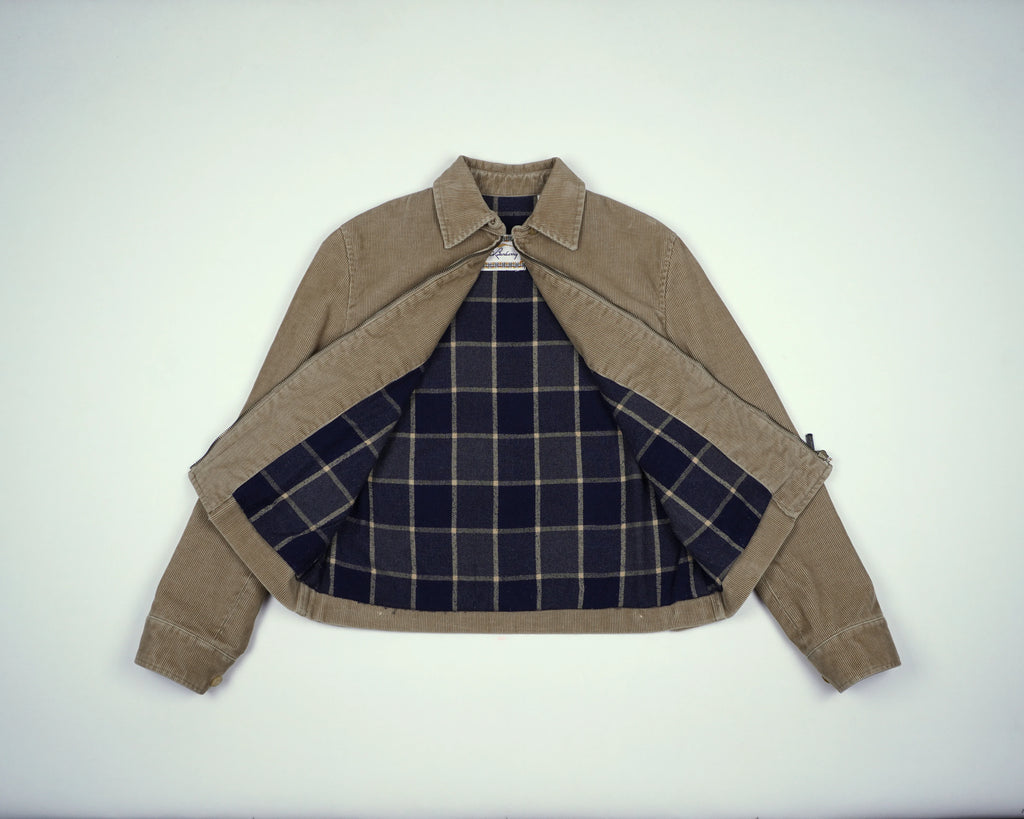 Burberry Brown Harrington Jacket XS Corduroy