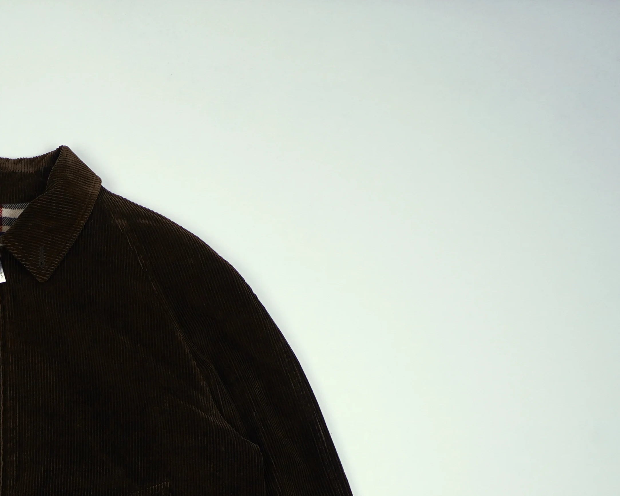 Burberry Brown Harrington Jacket M Corduroy