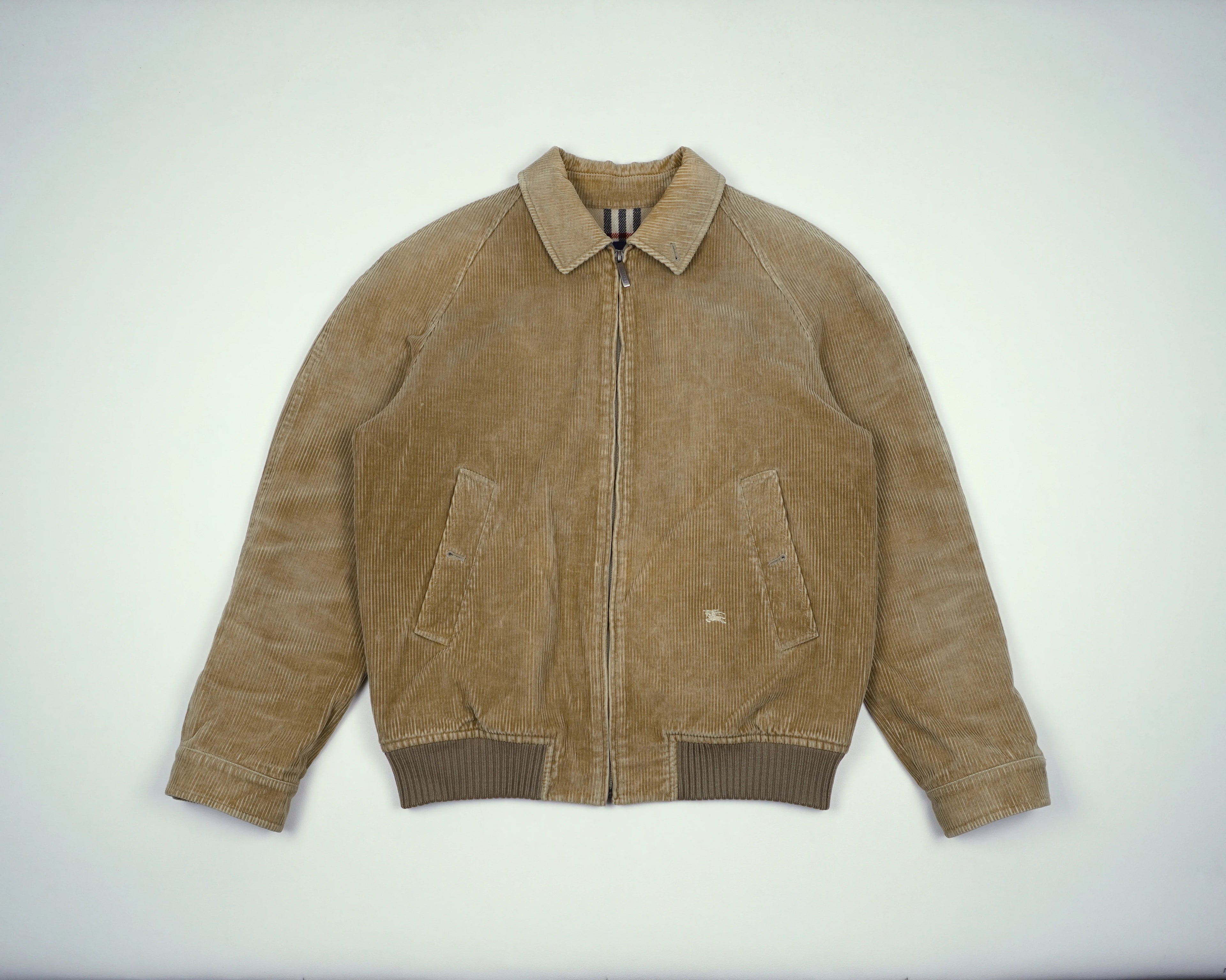 Burberry Beige Harrington Jacket M Corduroy