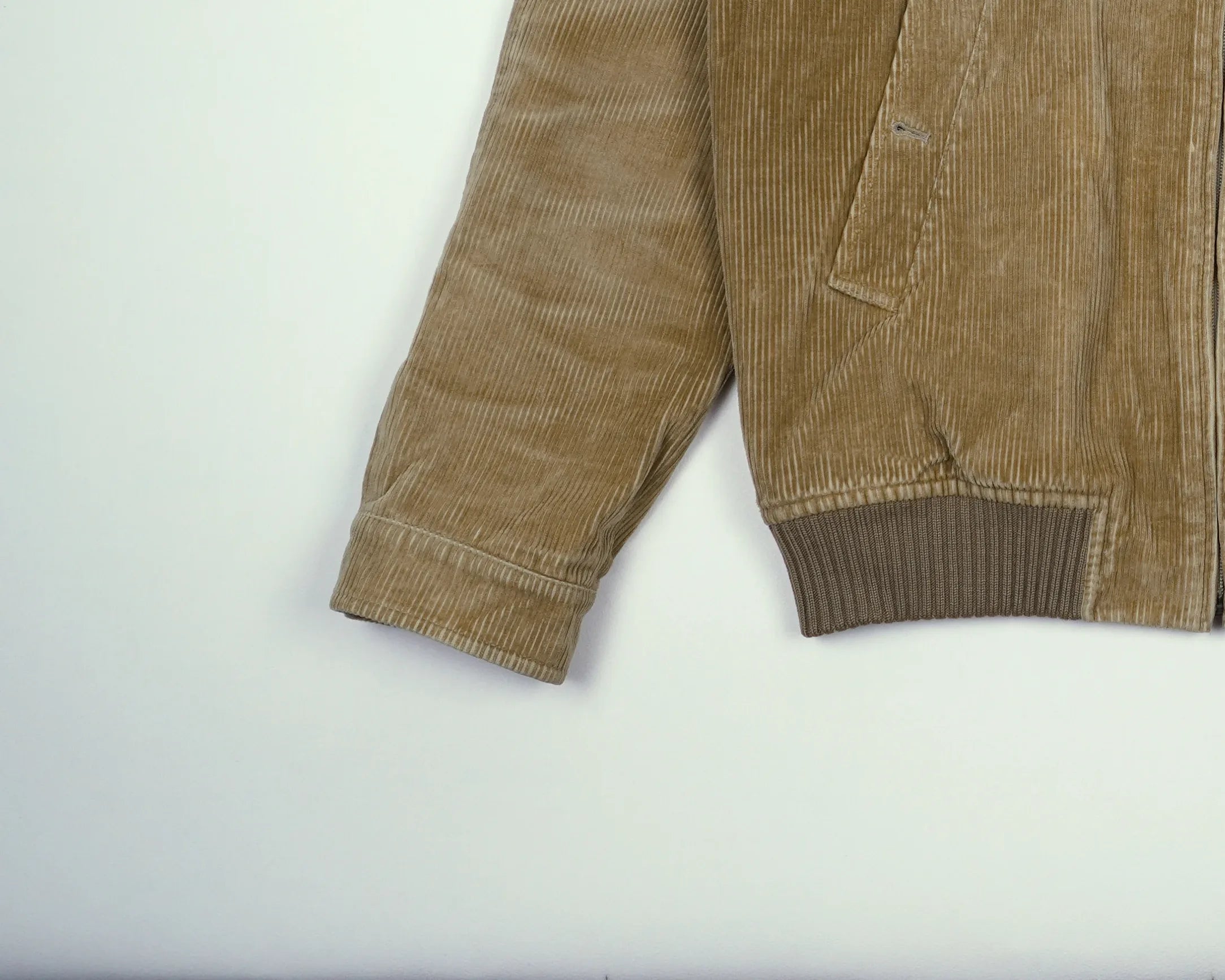 Burberry Beige Harrington Jacket M Corduroy