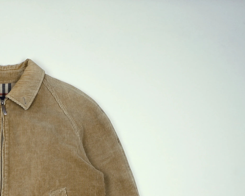 Burberry Beige Harrington Jacket M Corduroy