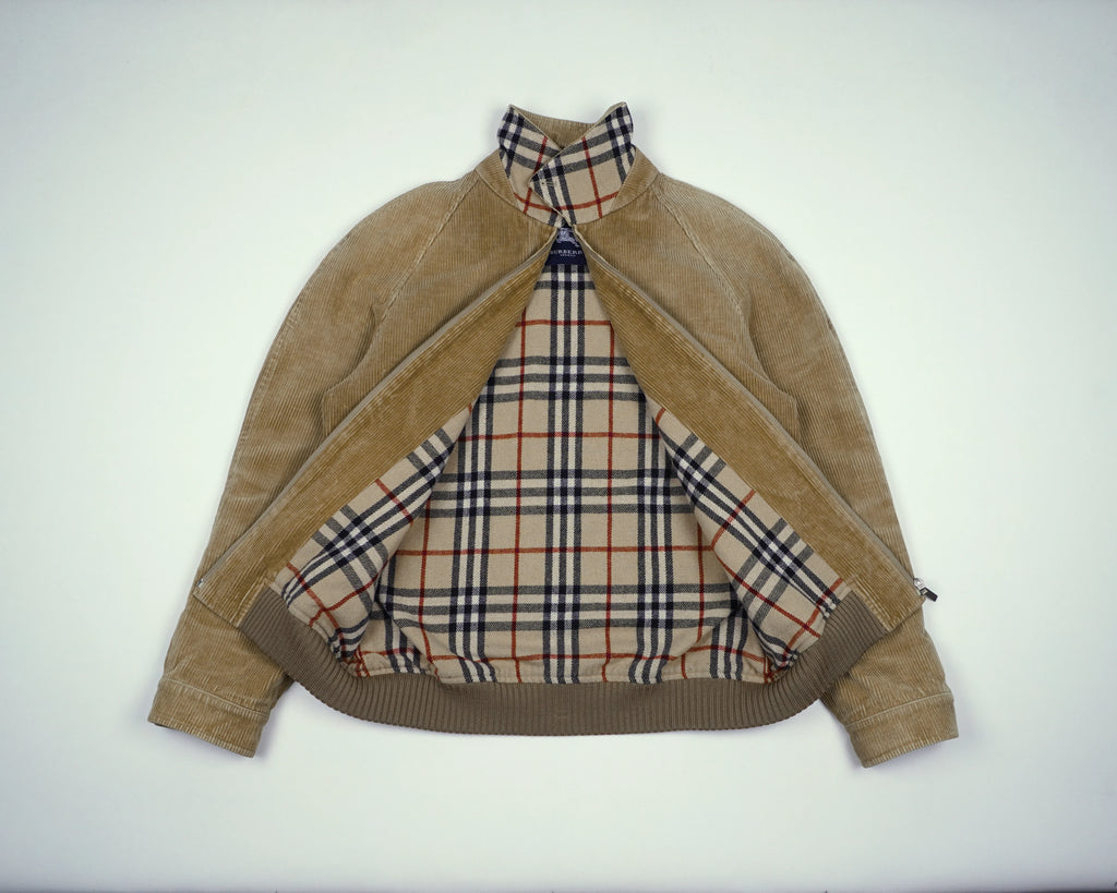 Burberry Beige Harrington Jacket M Corduroy