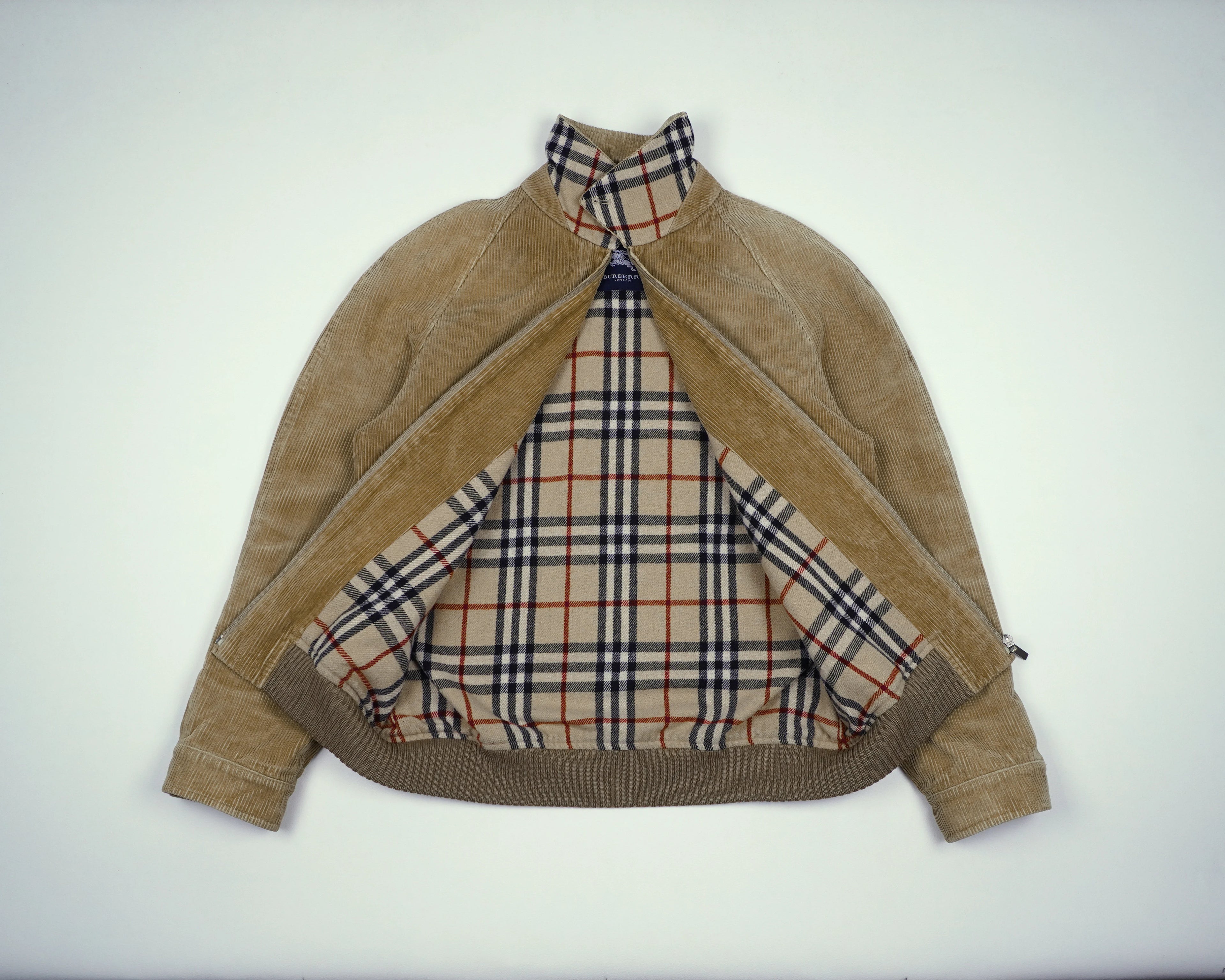Burberry Beige Harrington Jacket M Corduroy