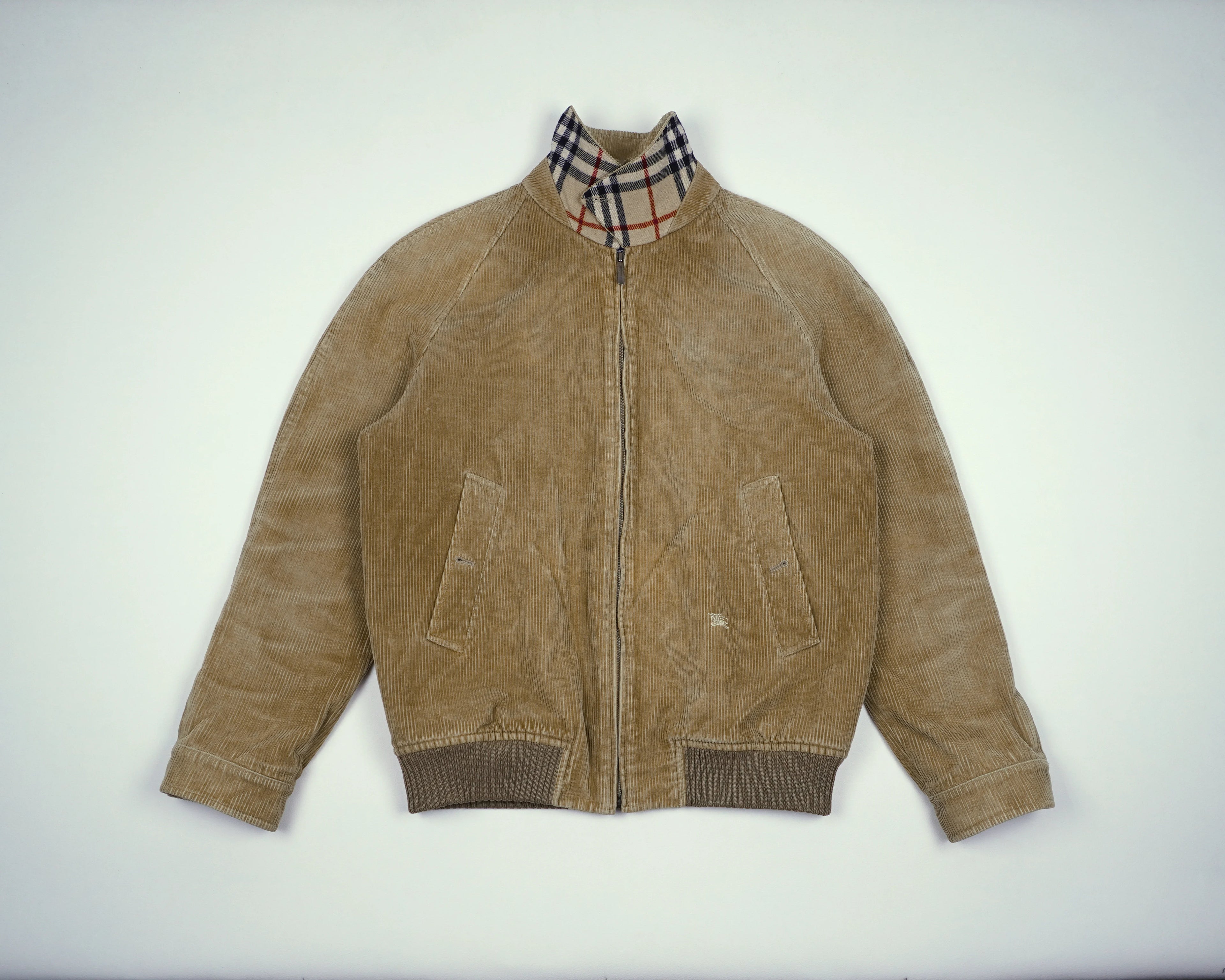 Burberry Beige Harrington Jacket M Corduroy