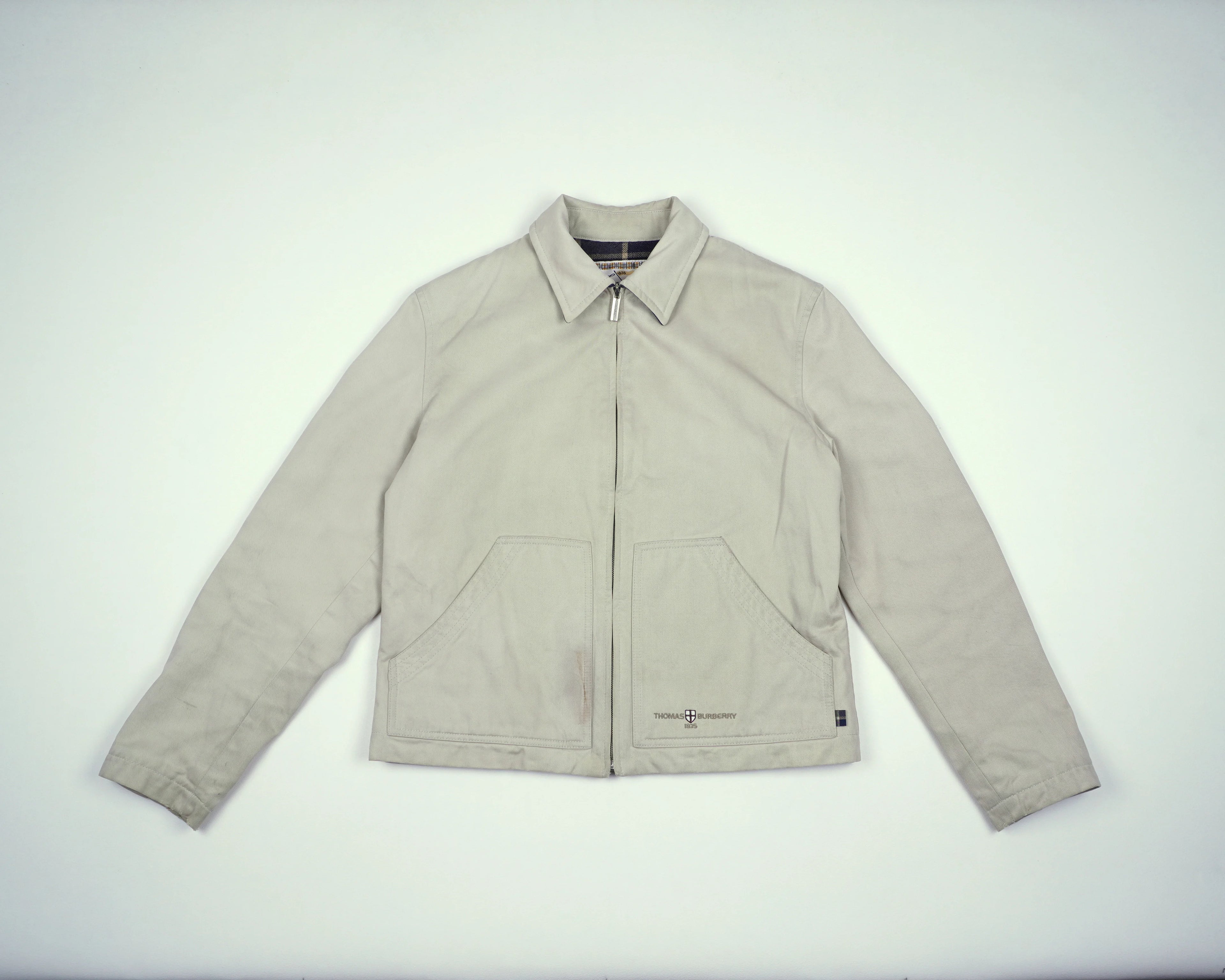 Beige Harrington Jacket S Cotton