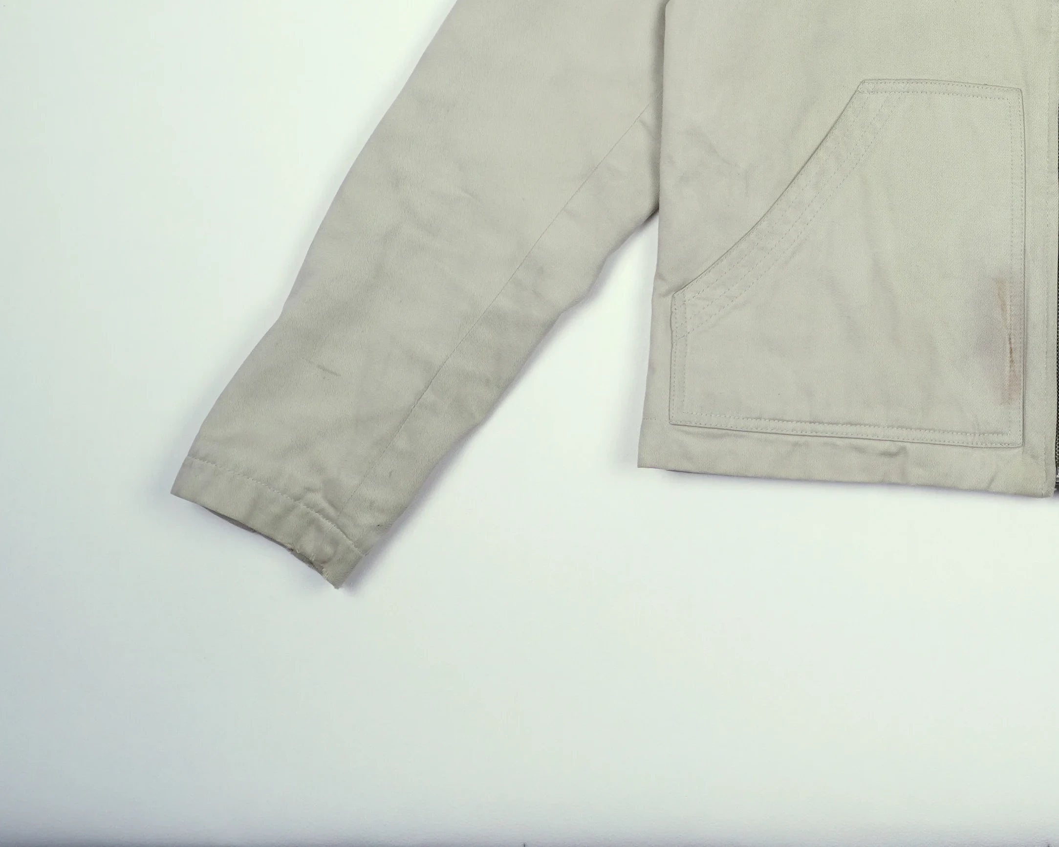 Beige Harrington Jacket S Cotton