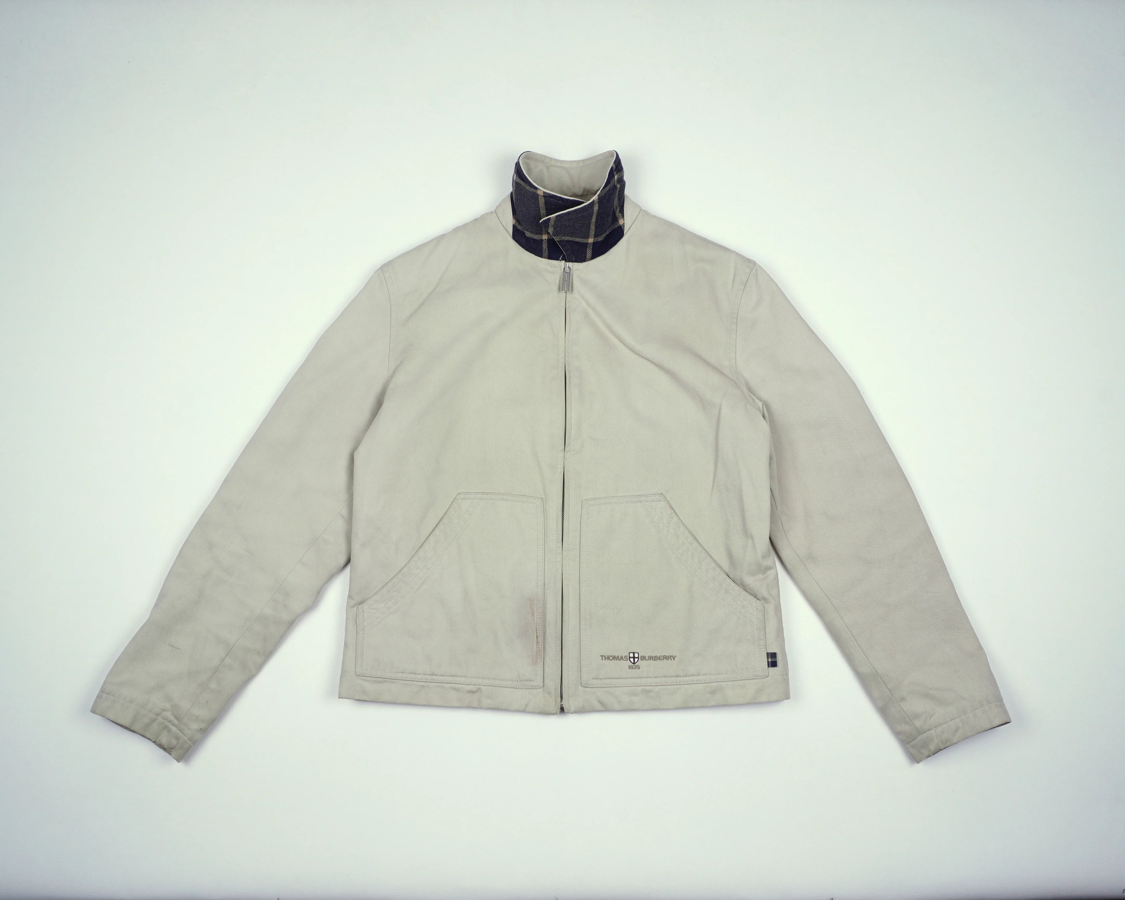 Beige Harrington Jacket S Cotton