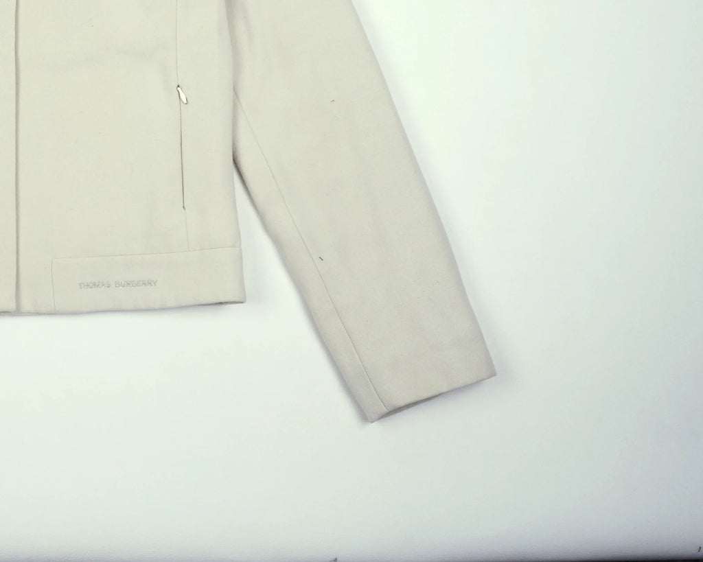 Beige Harrington Jacket XS Wool