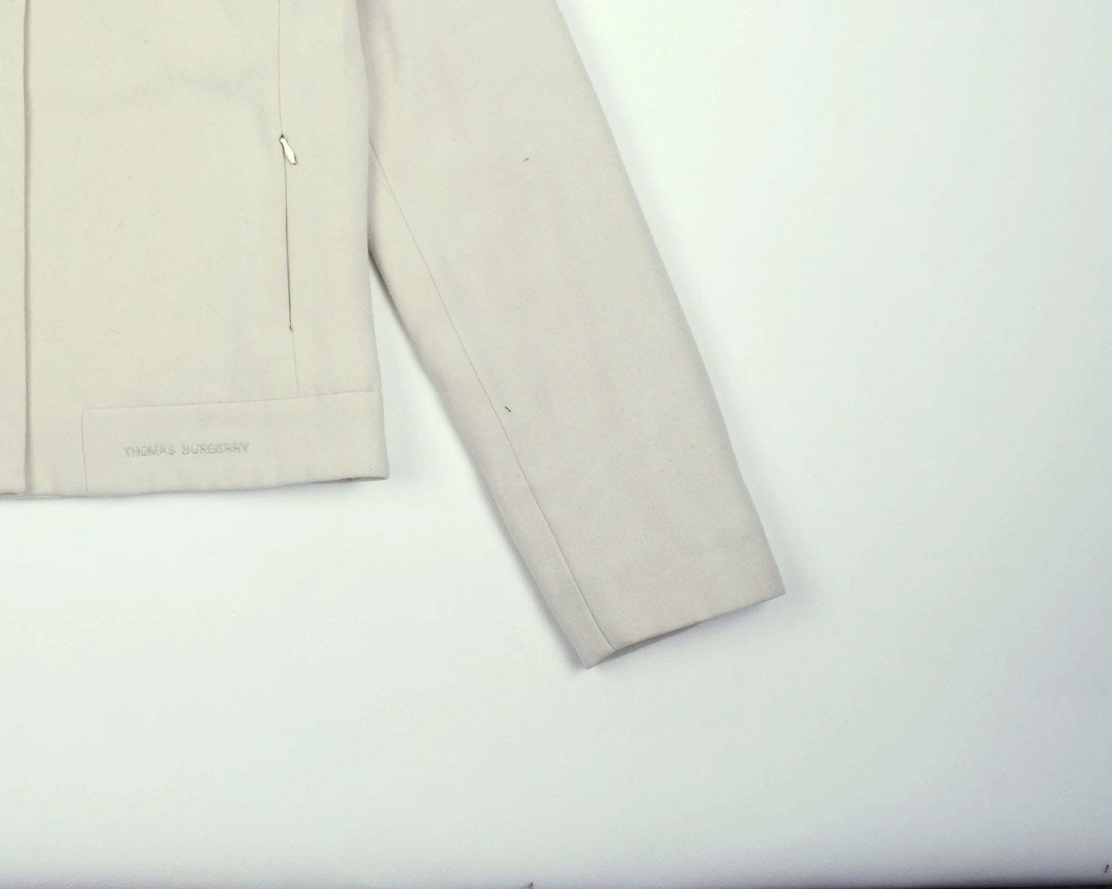 Beige Harrington Jacket XS Wool