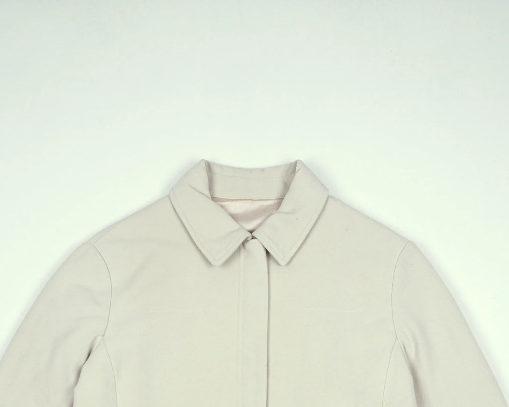 Beige Harrington Jacket XS Wool