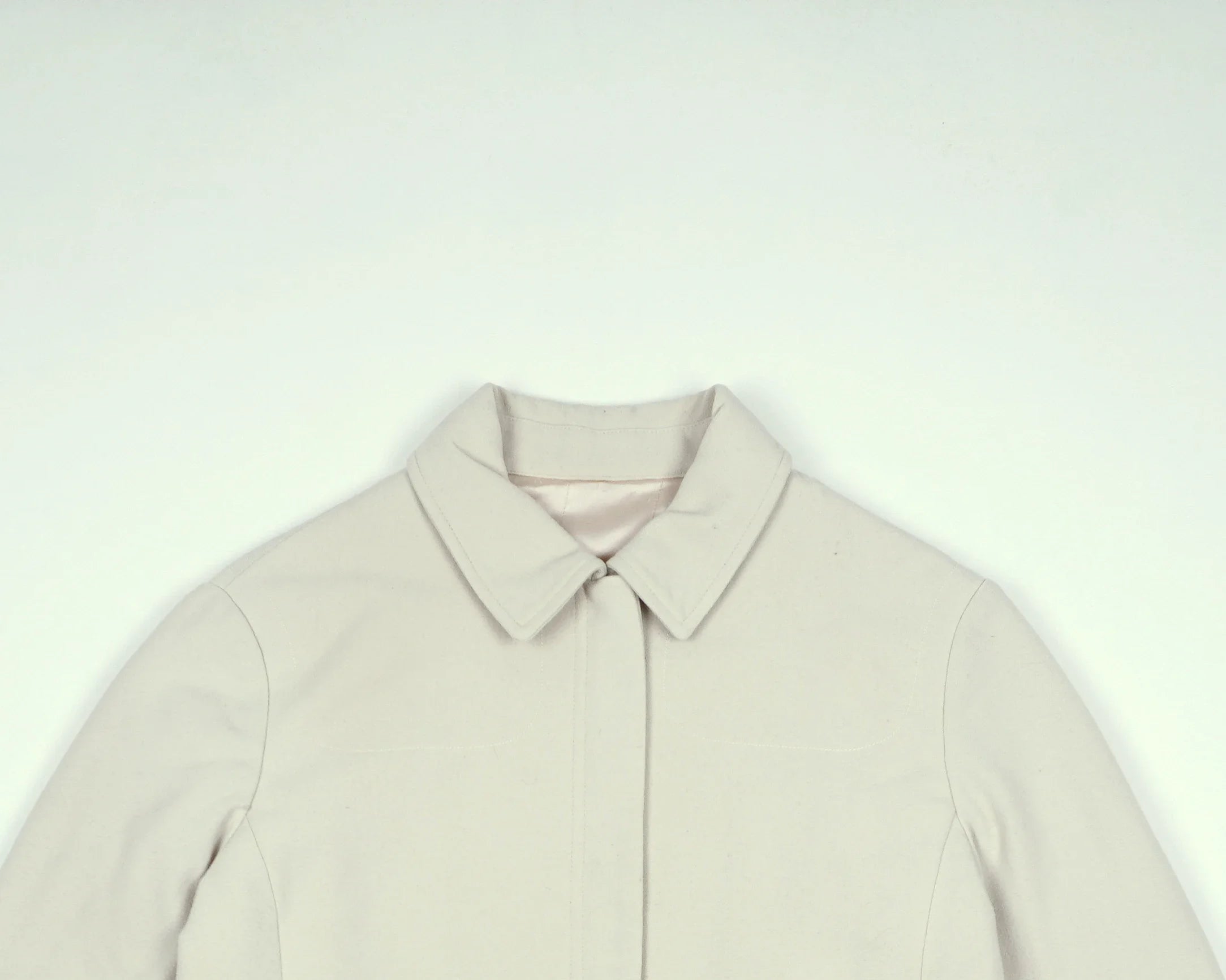 Beige Harrington Jacket XS Wool