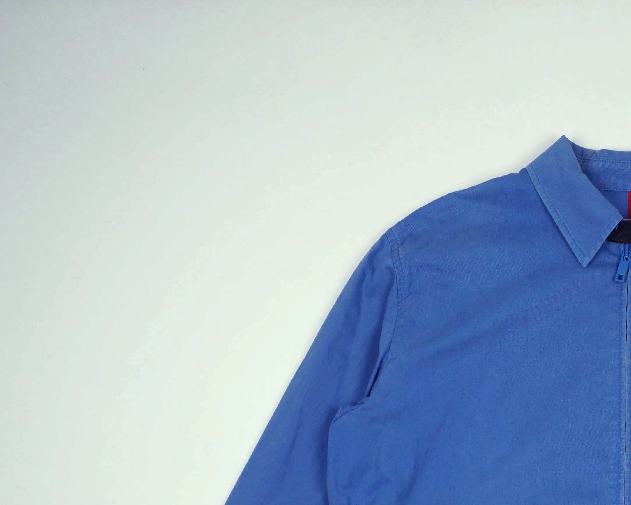 Burberry Blue Harrington Jacket M Cotton