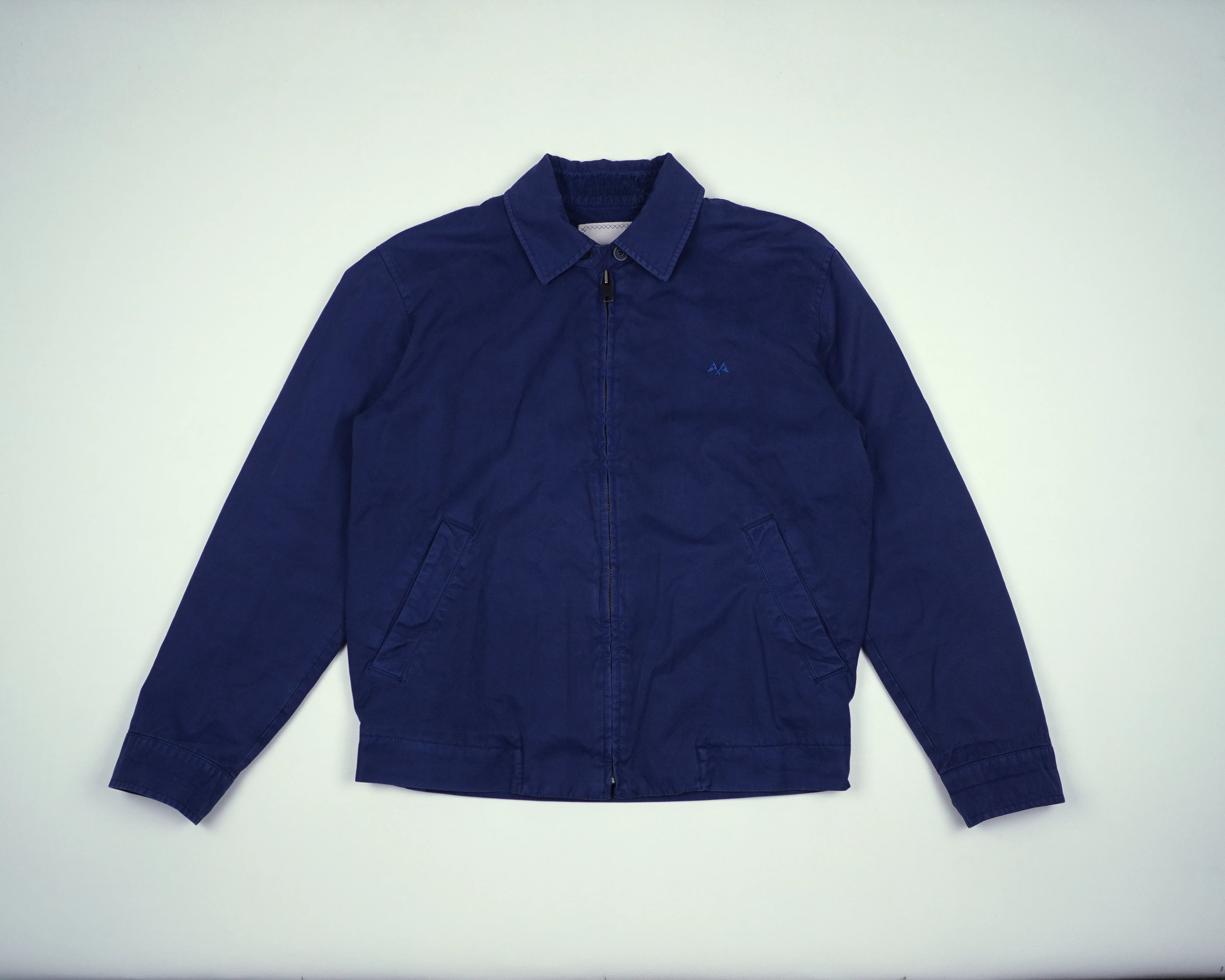 Burberry Blue Harrington Jacket S Cotton