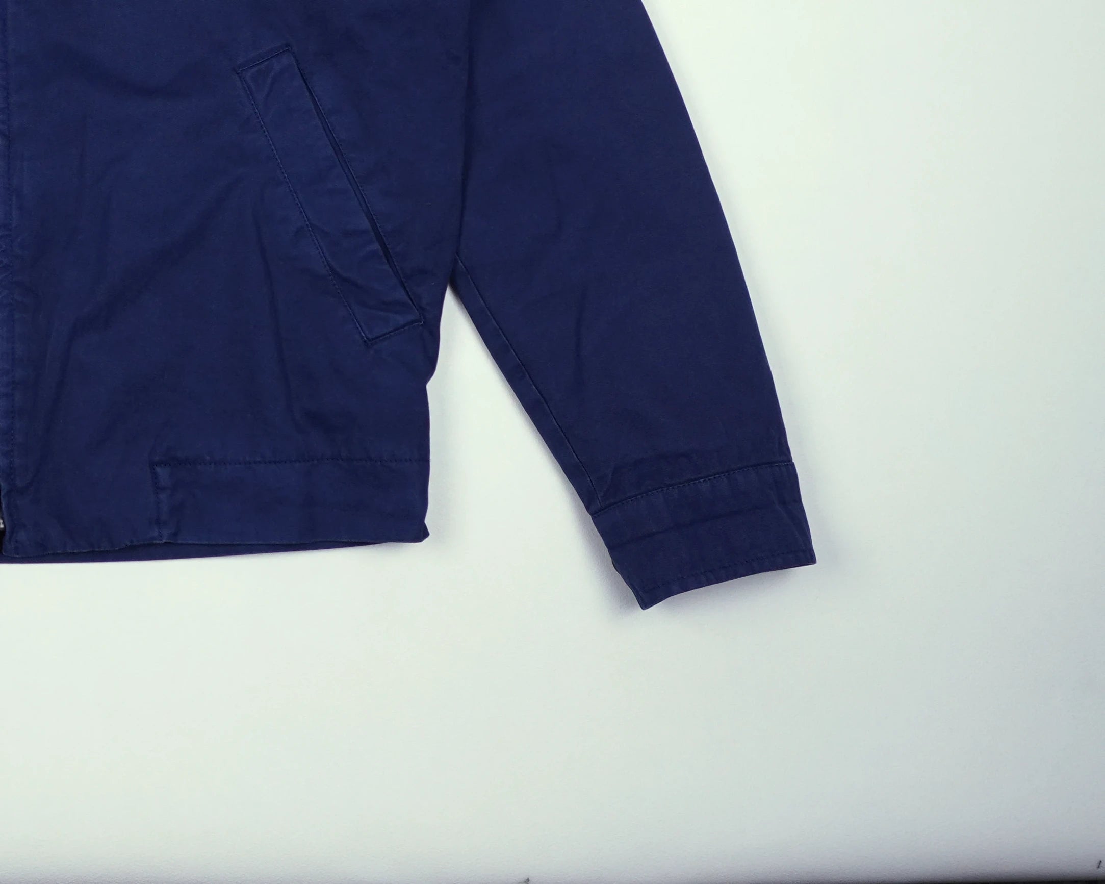 Burberry Blue Harrington Jacket S Cotton
