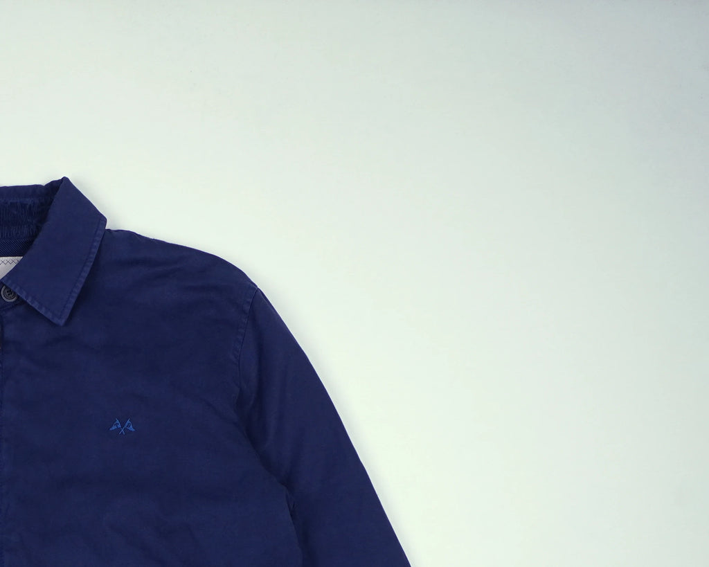 Burberry Blue Harrington Jacket S Cotton