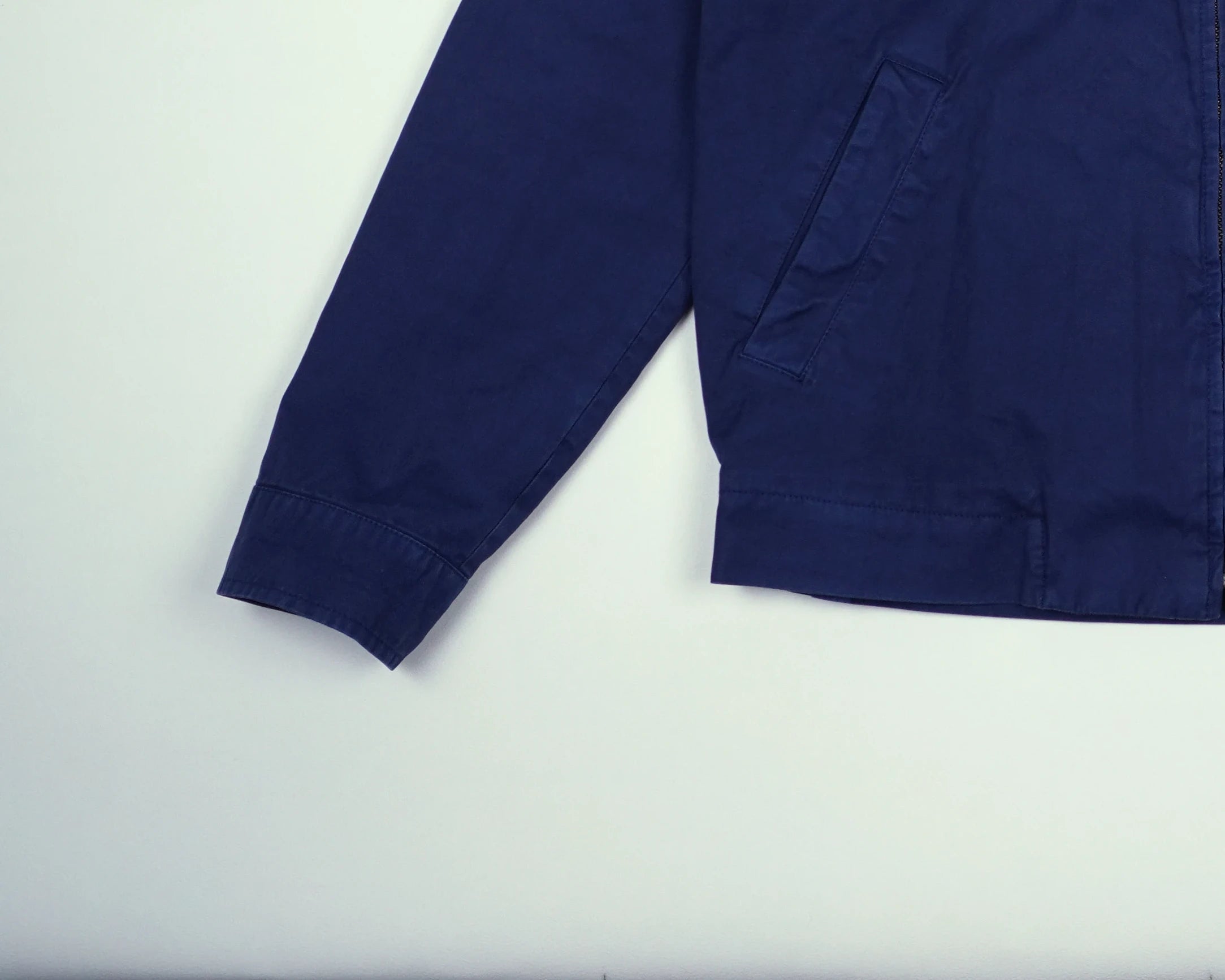 Burberry Blue Harrington Jacket S Cotton