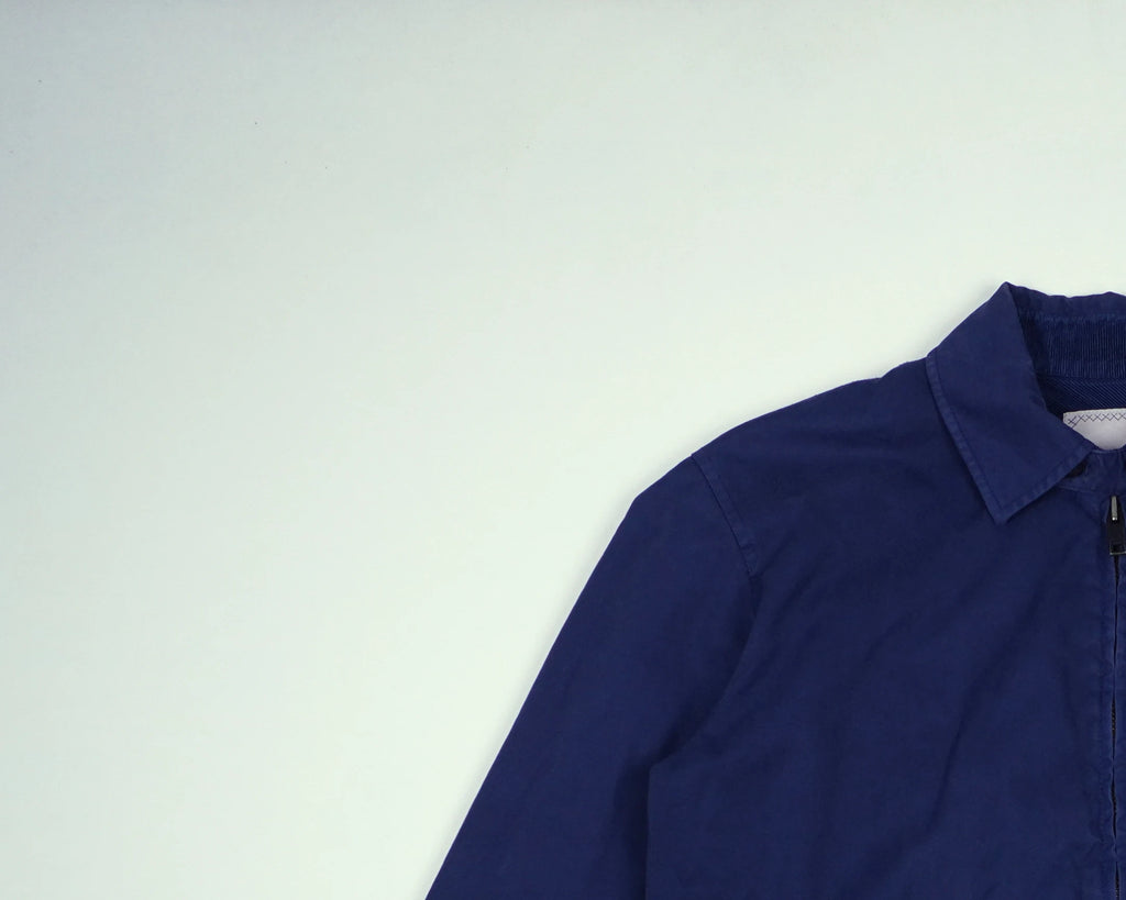 Burberry Blue Harrington Jacket S Cotton