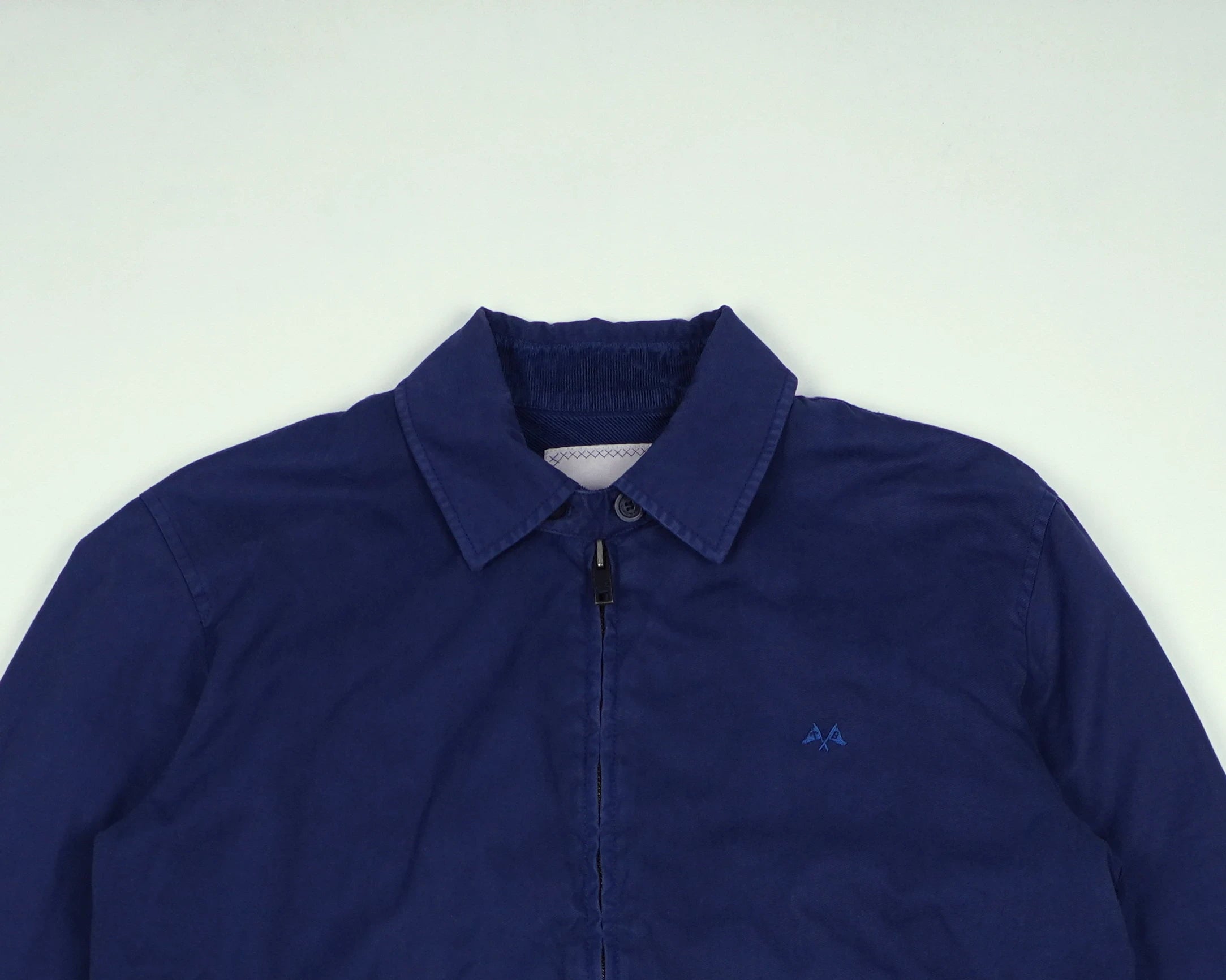 Burberry Blue Harrington Jacket S Cotton