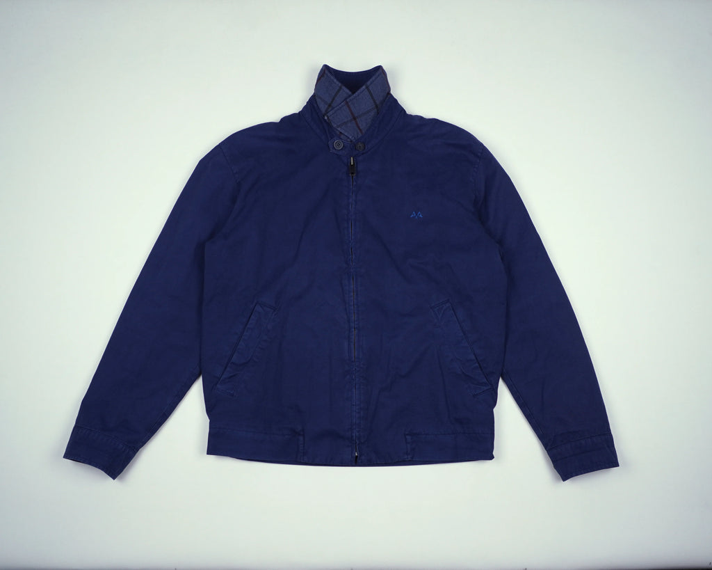 Burberry Blue Harrington Jacket S Cotton