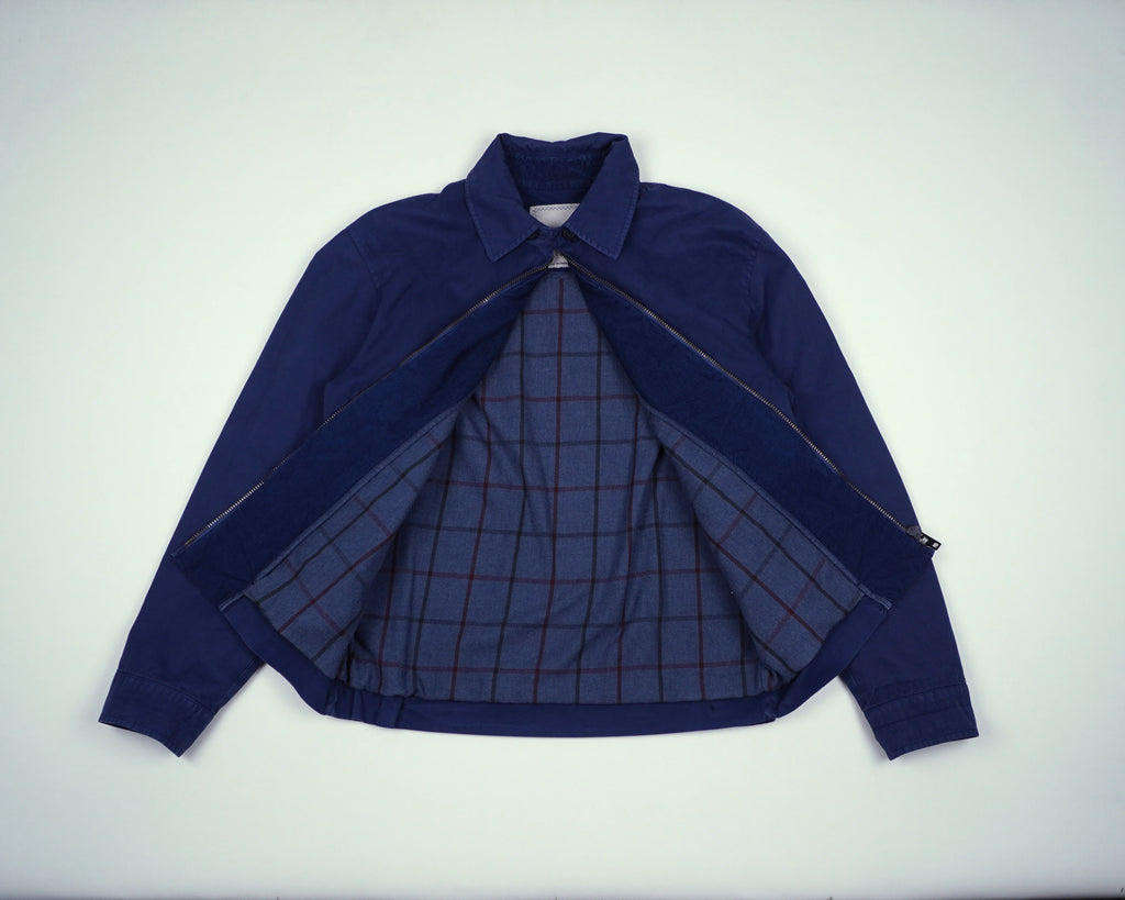 Burberry Blue Harrington Jacket S Cotton