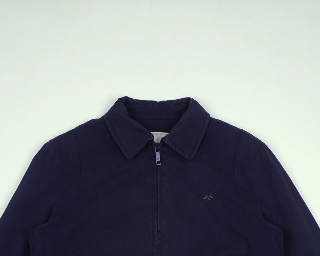 Burberry Navy Harrington Jacket S Cotton