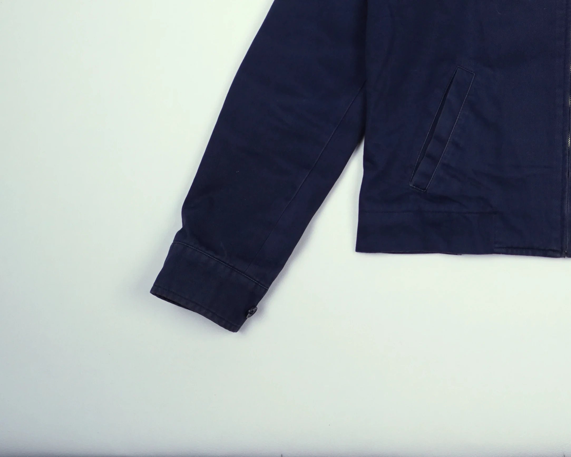 Burberry Navy Harrington Jacket 3XS Cotton