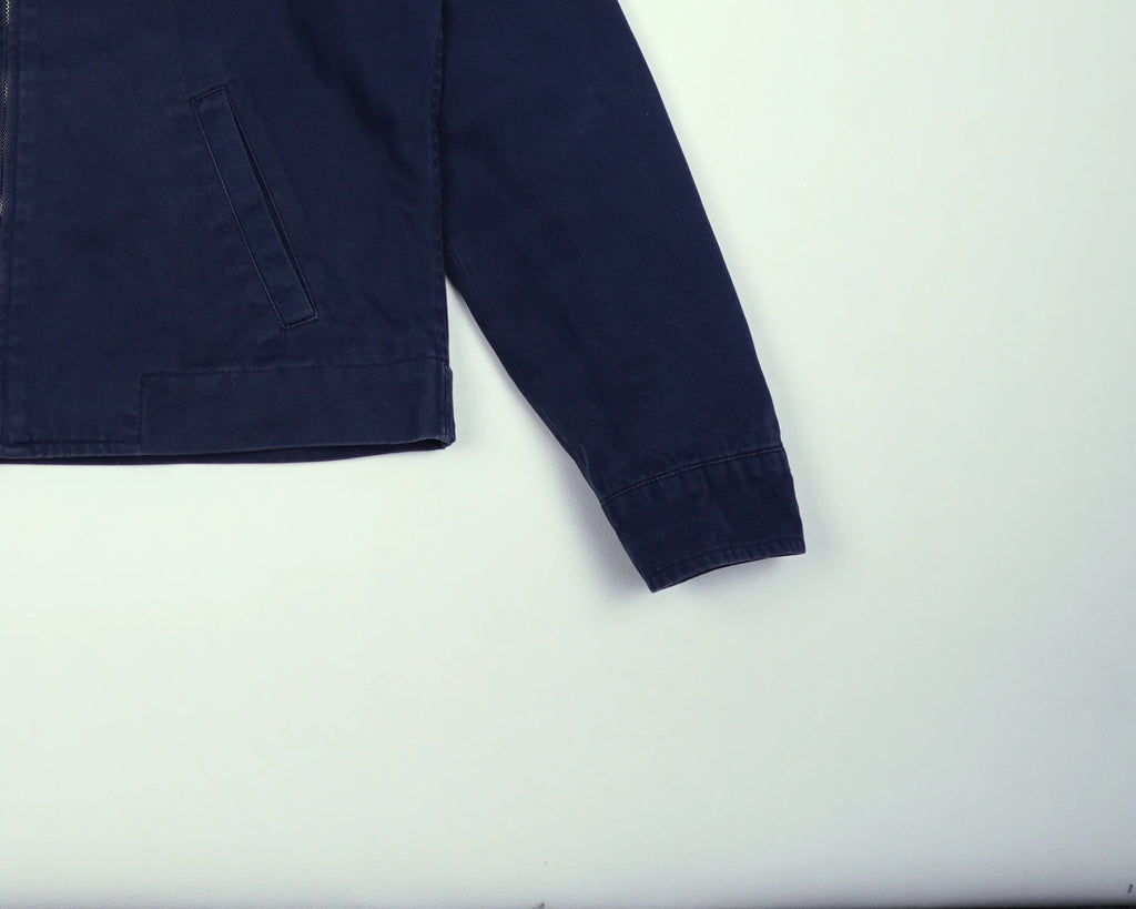 Burberry Navy Harrington Jacket L Cotton